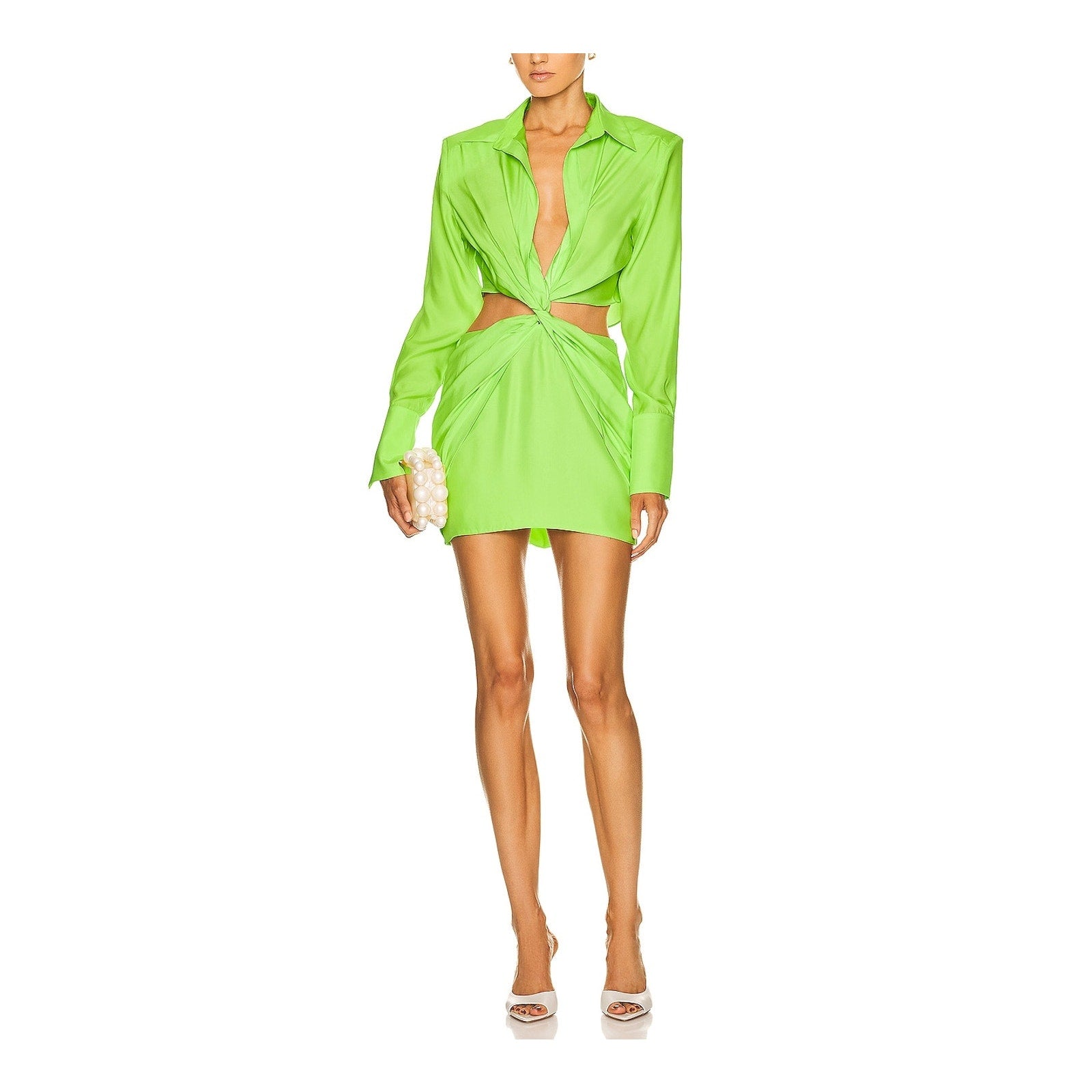 Gauge81 'Tokai' Green Silk Dress Size XS