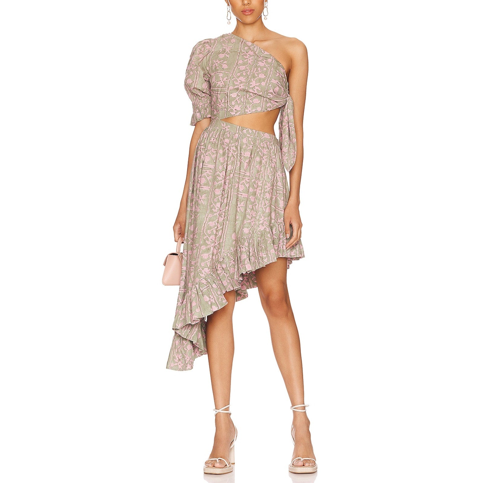 Cleobella 'Paola' Pink Cotton Ankle Dress Size S