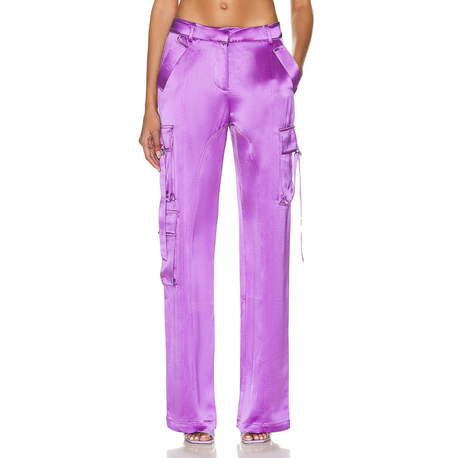 Retrofete 'Andre' Purple Acetate Pant Size XS