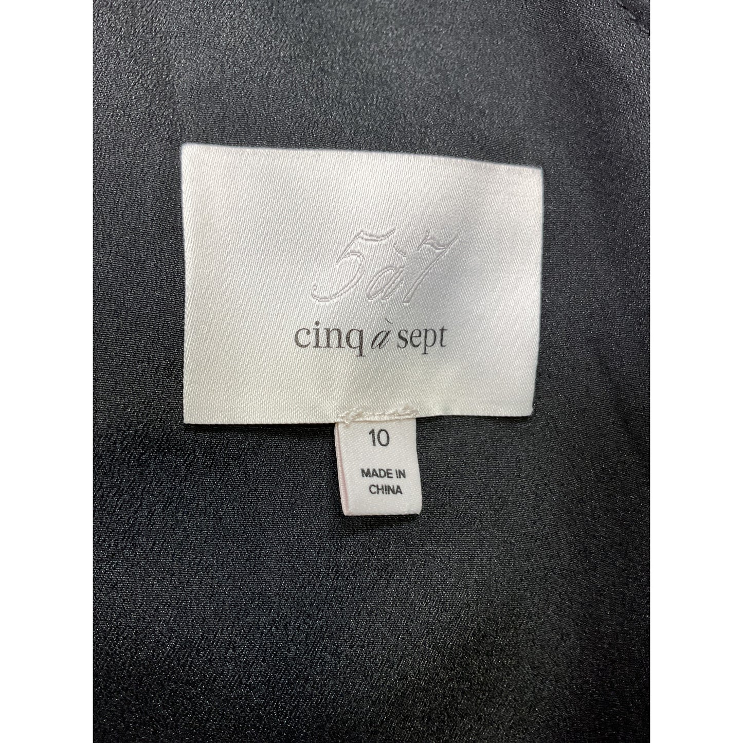 Cinq A Sept 'Kira' Black Triacetate Dress Size 10