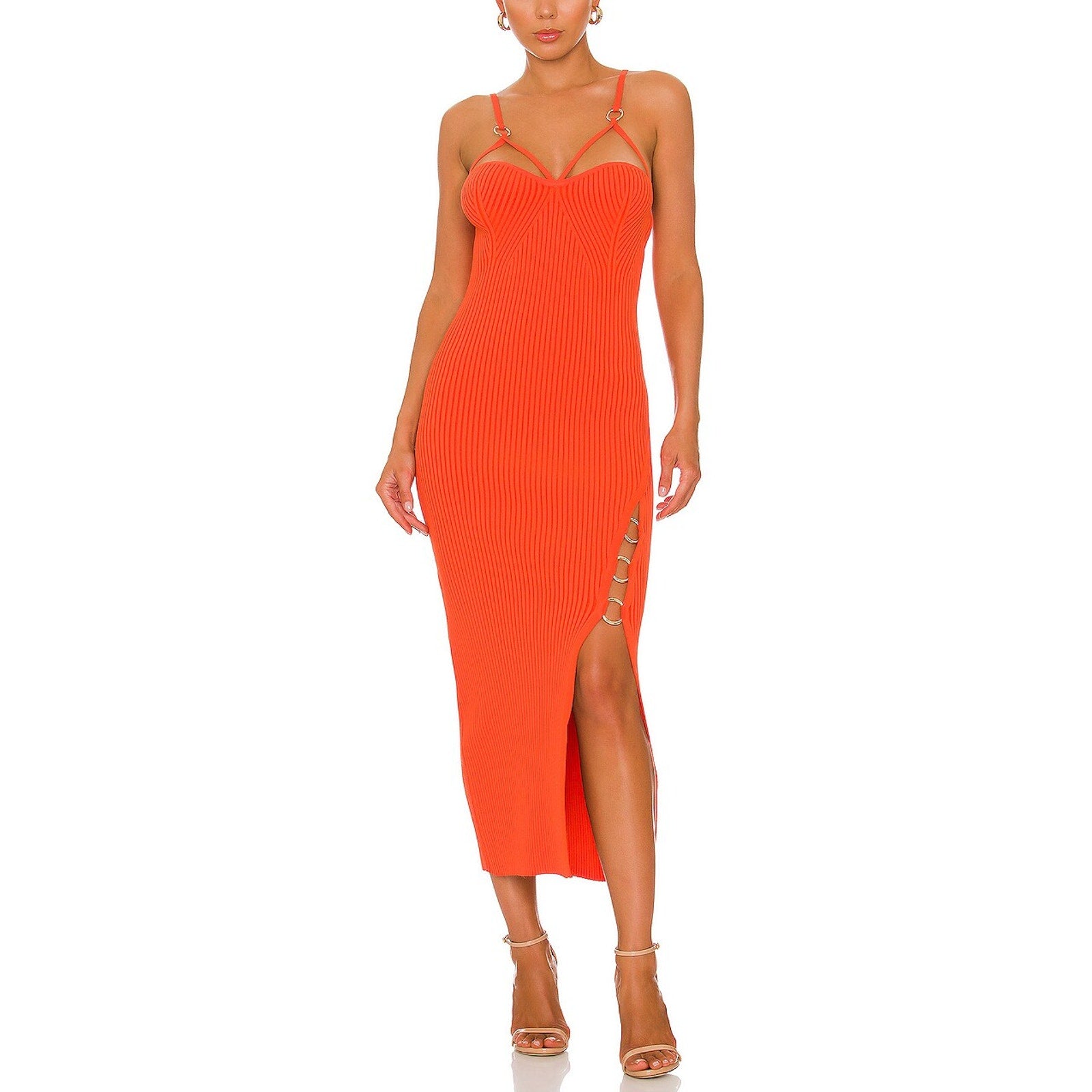 Nicholas 'Jules' Orange Dress Size M