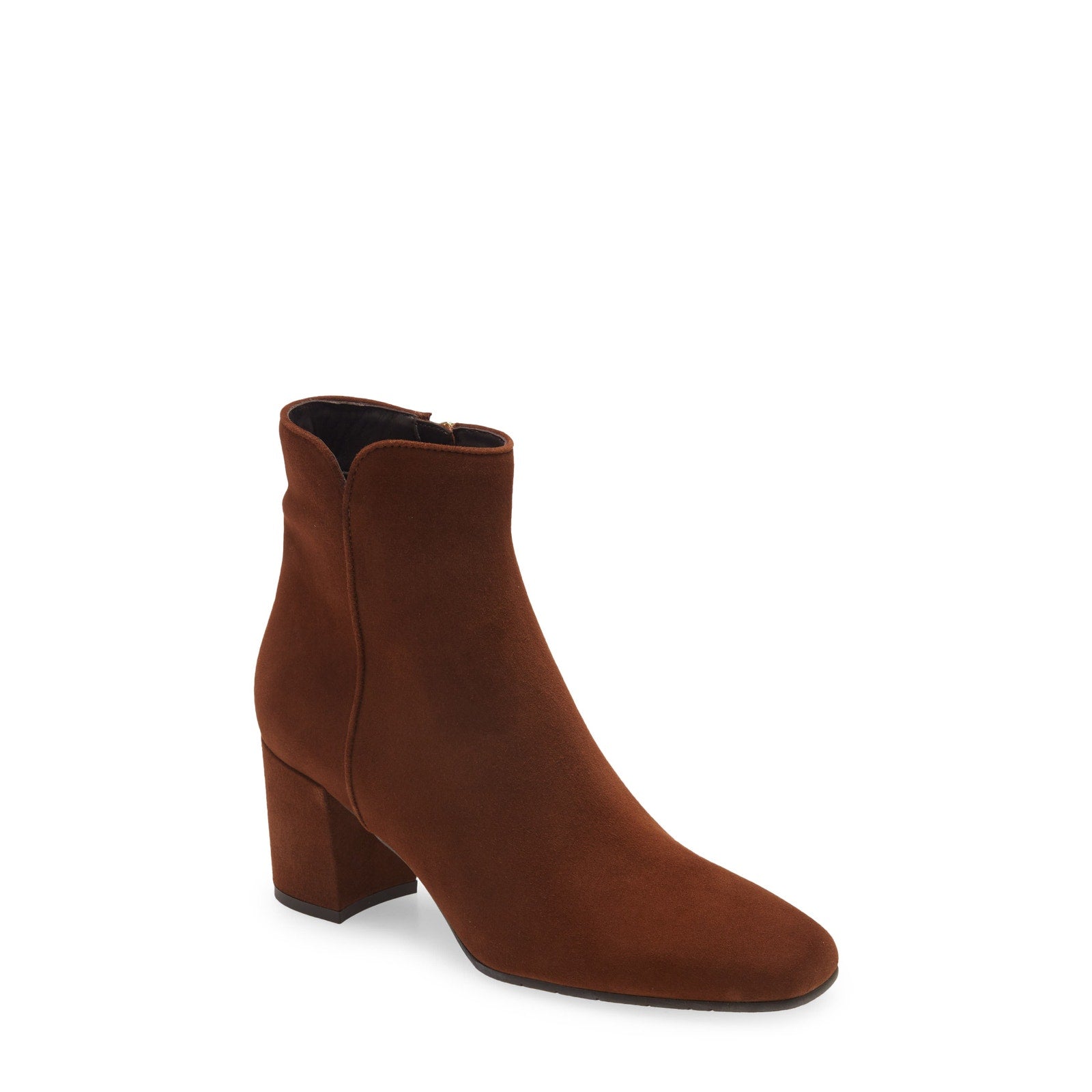 Aquatalia 'Dalia' Brown Leather Water Resistant Bootie Size 8