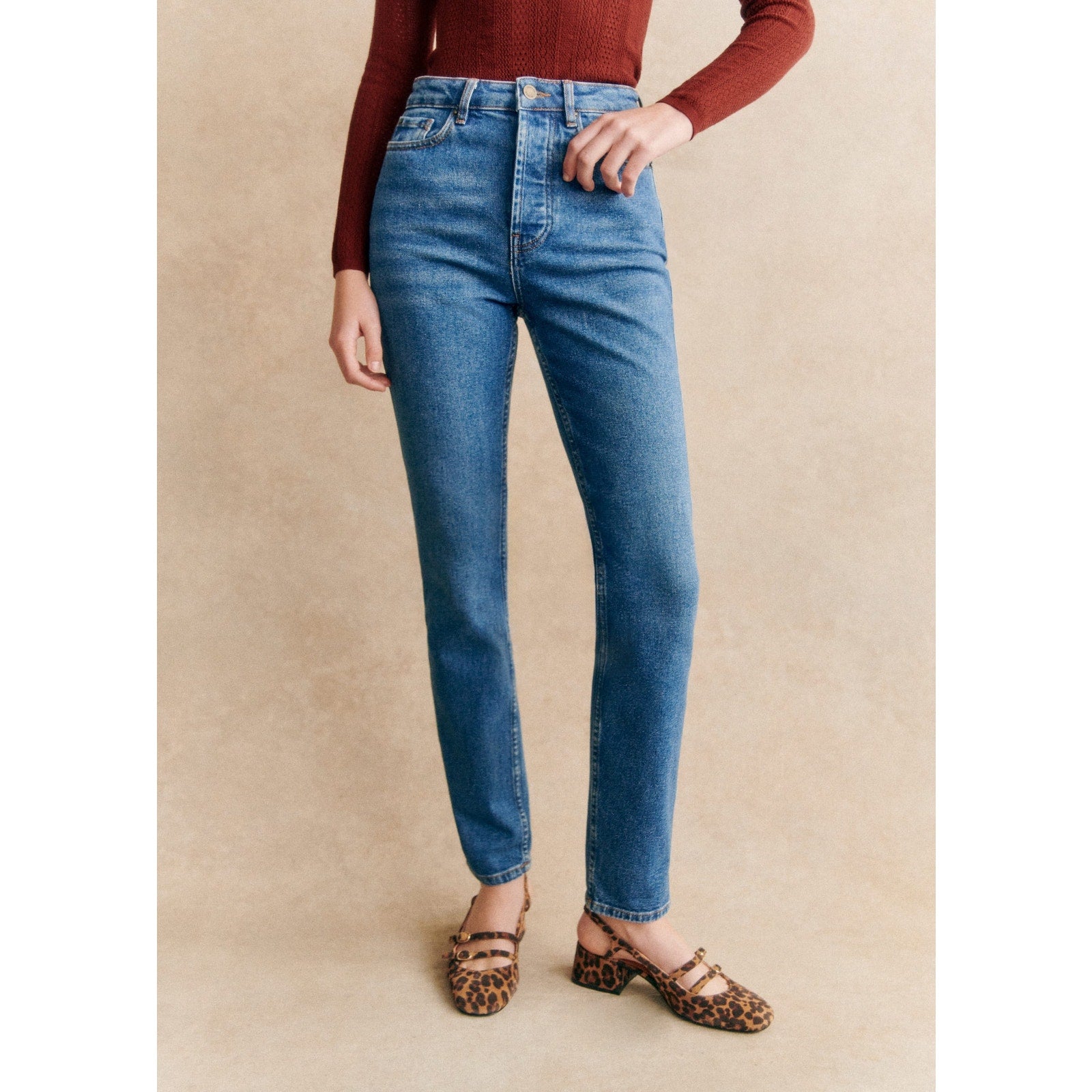 S�zane 'Brut' Blue Cotton Sexy Jean Size 36