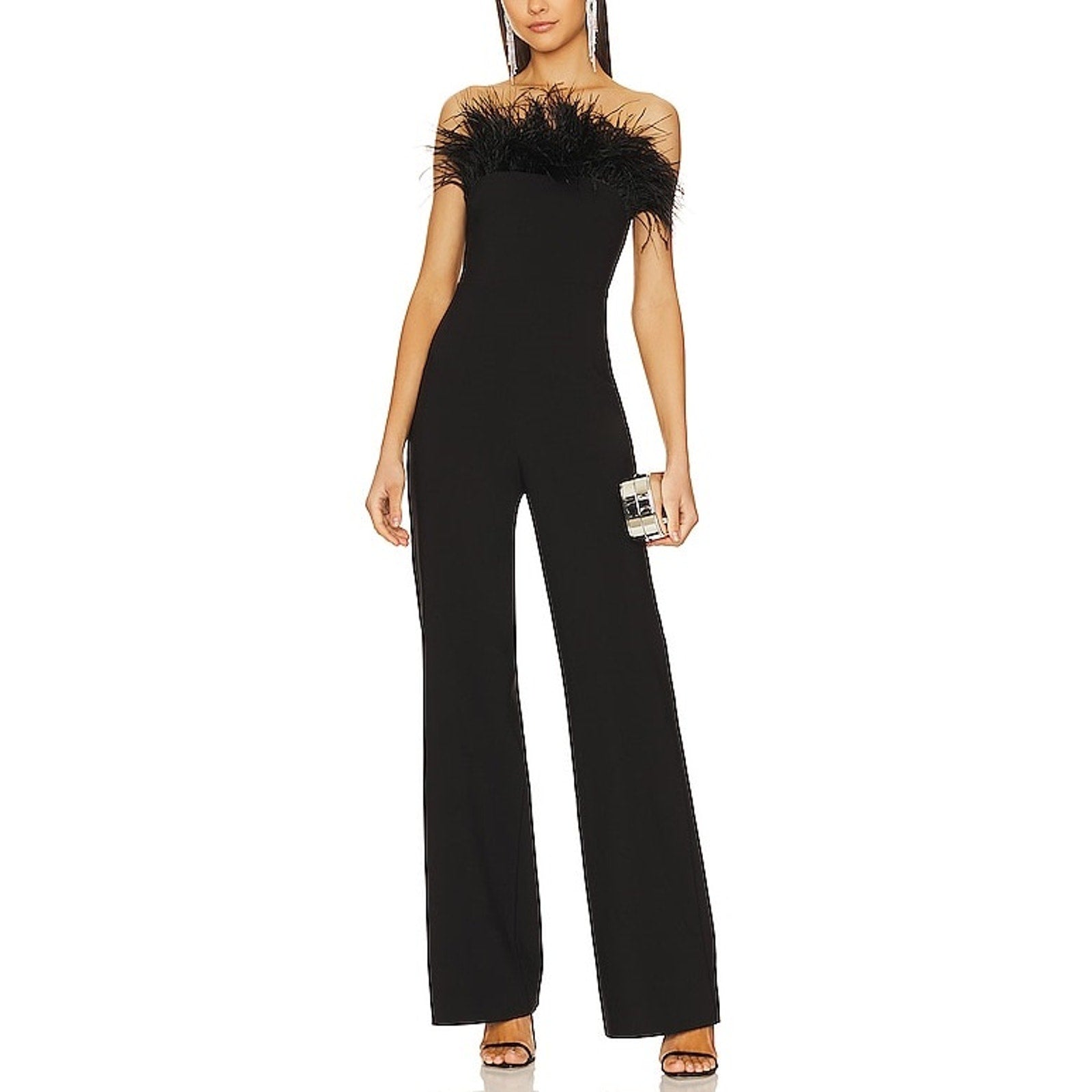 Likely 'Desi' Black Full Lenght Strapless Jumpsuit Size 6