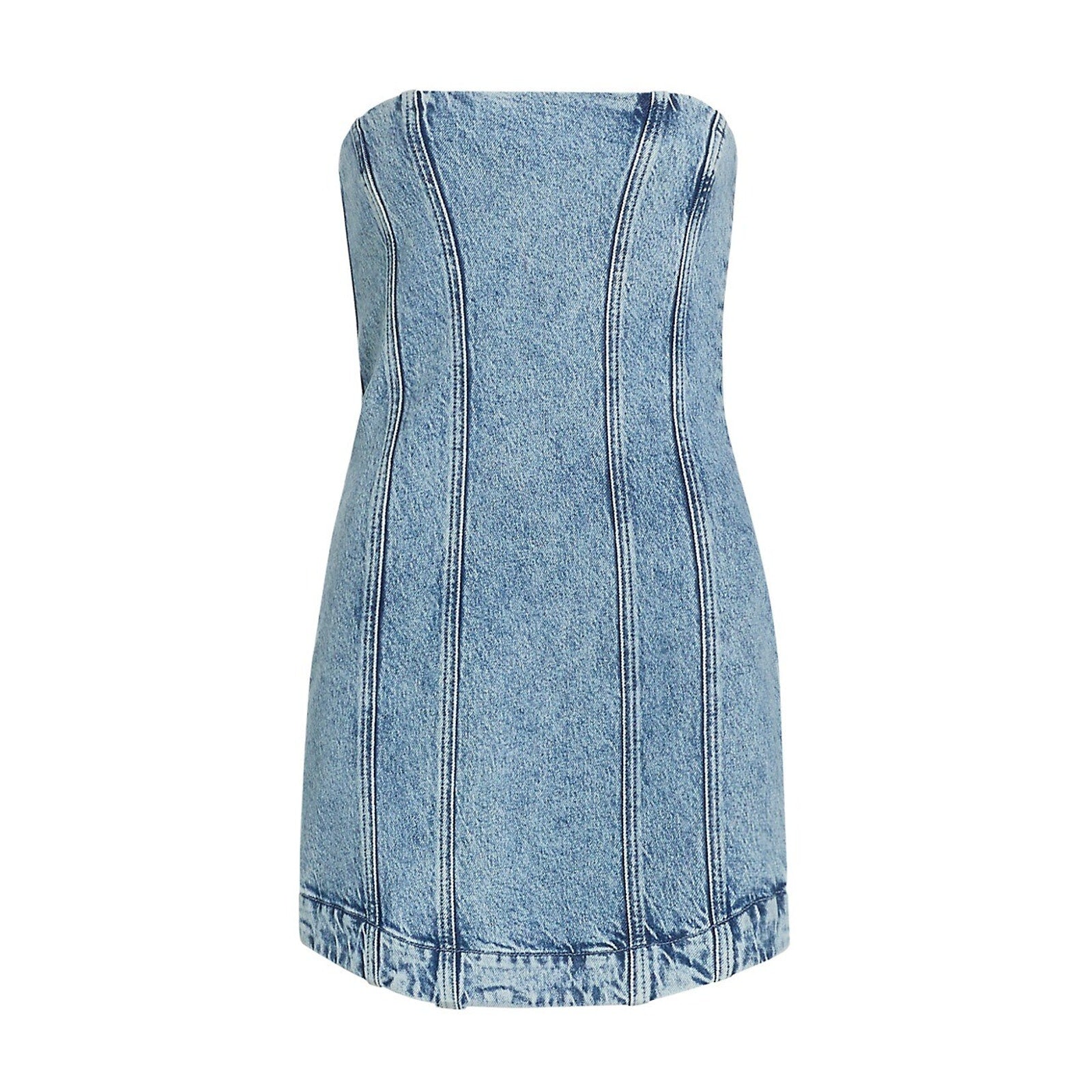 Allsaints 'Charli' Blue Cotton Corset Dress Size US 0