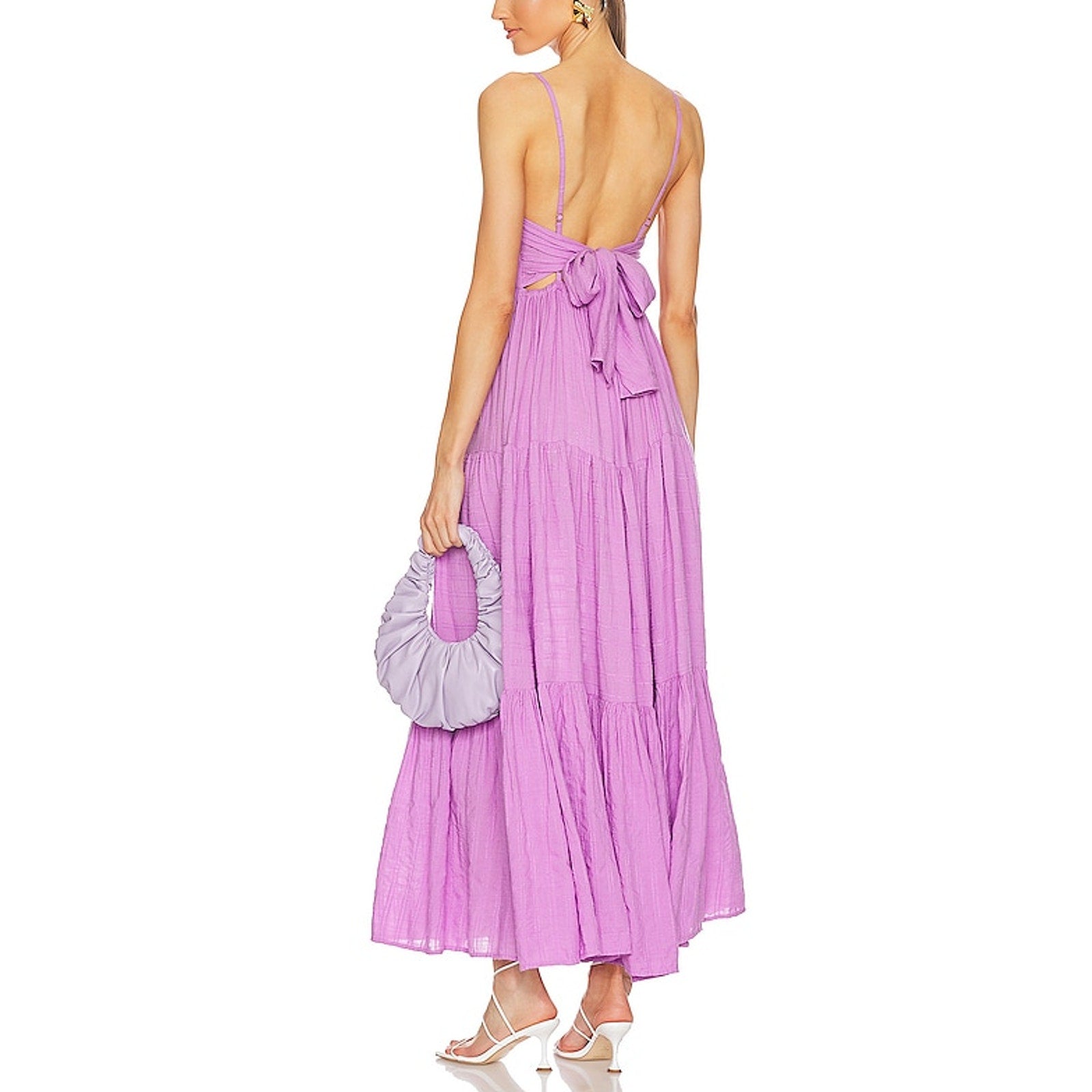 Lspace 'Santorini' Purple Viscose Dress Size XS