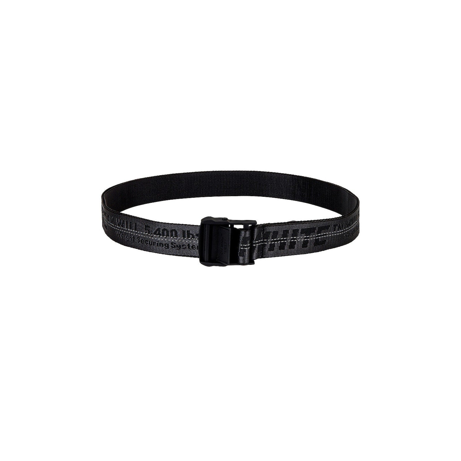 Off-White Classic Black Polyamide Industrial Belt Size OS