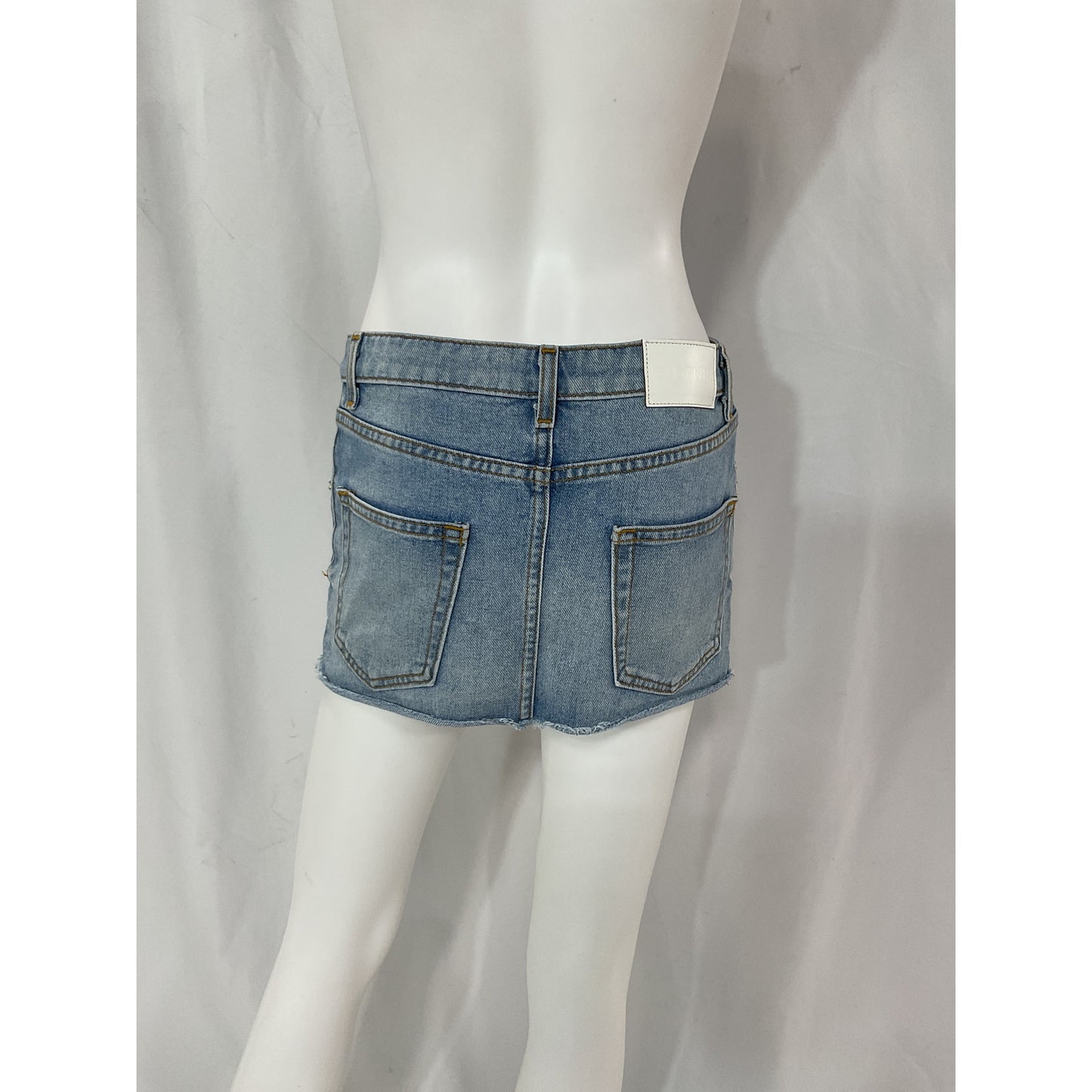 Eb Denim 'Vintage' Blue Denim Mini Skirt Size XS