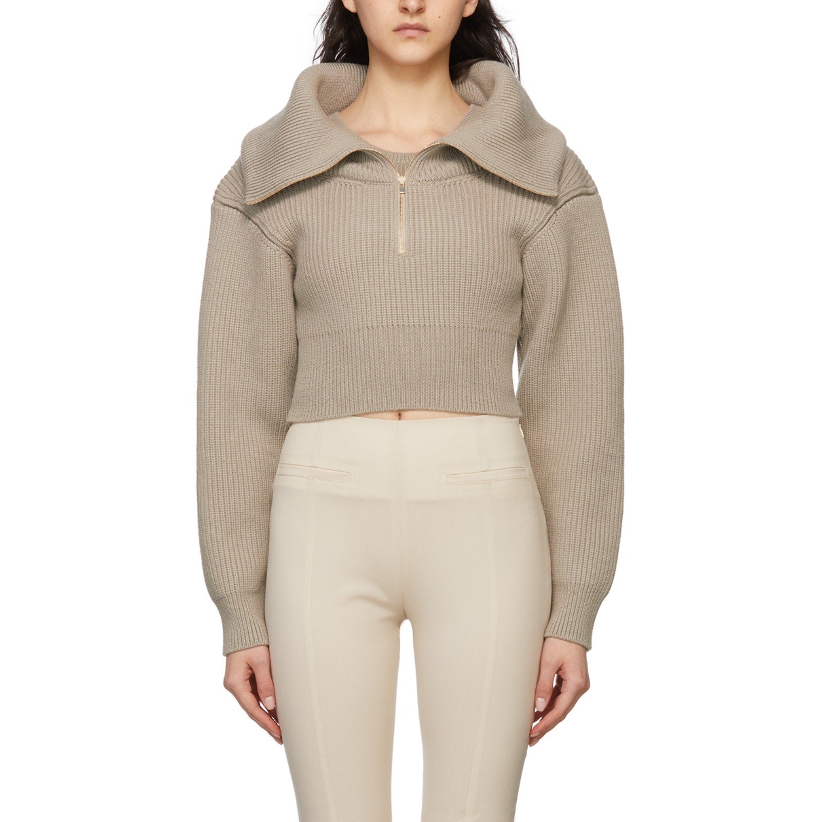 Jacquemus 'La Maille Risoul' Tan Wool Sweater Size 34 - NWT