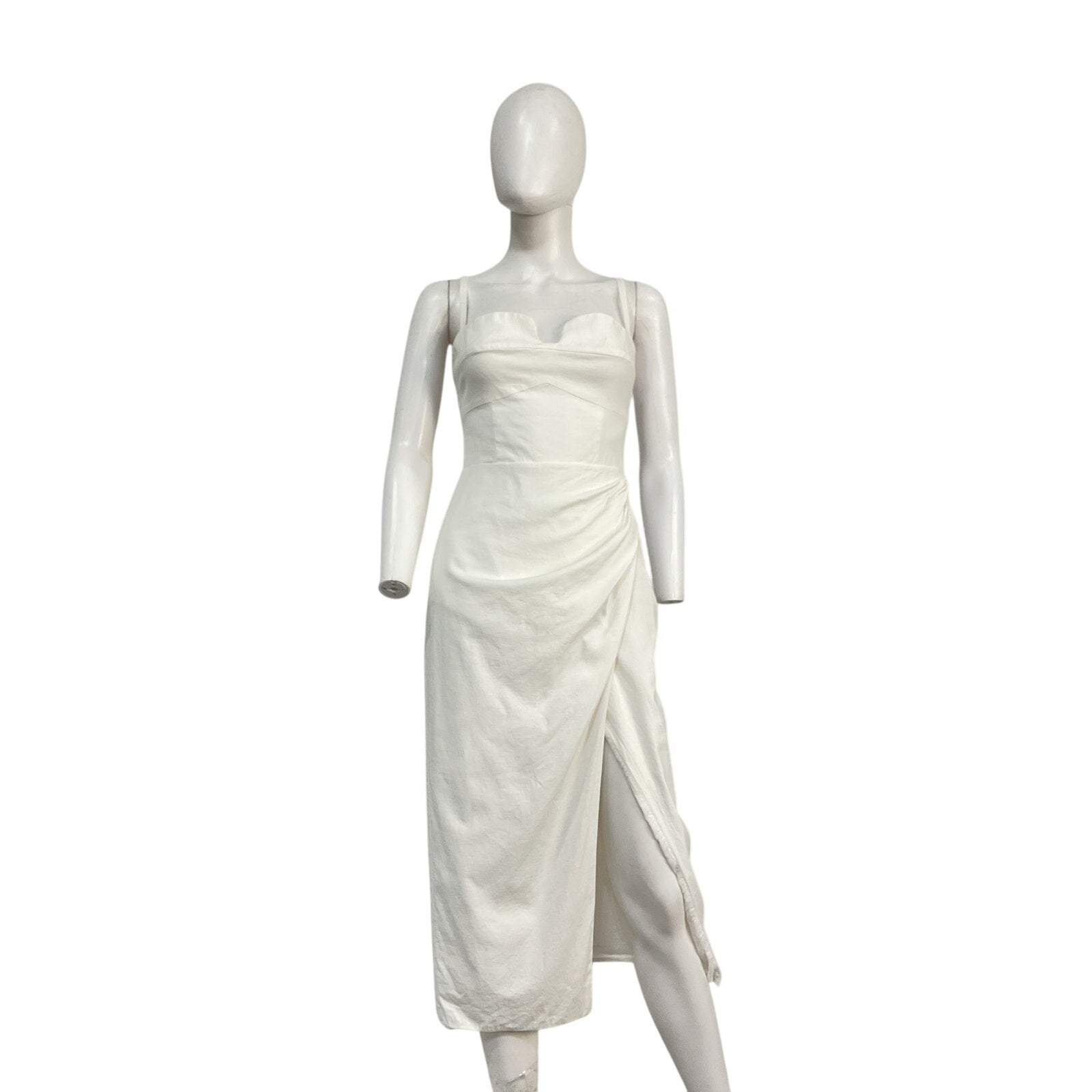 Reformation 'Alfred' Cream Cotton Dress Size 4