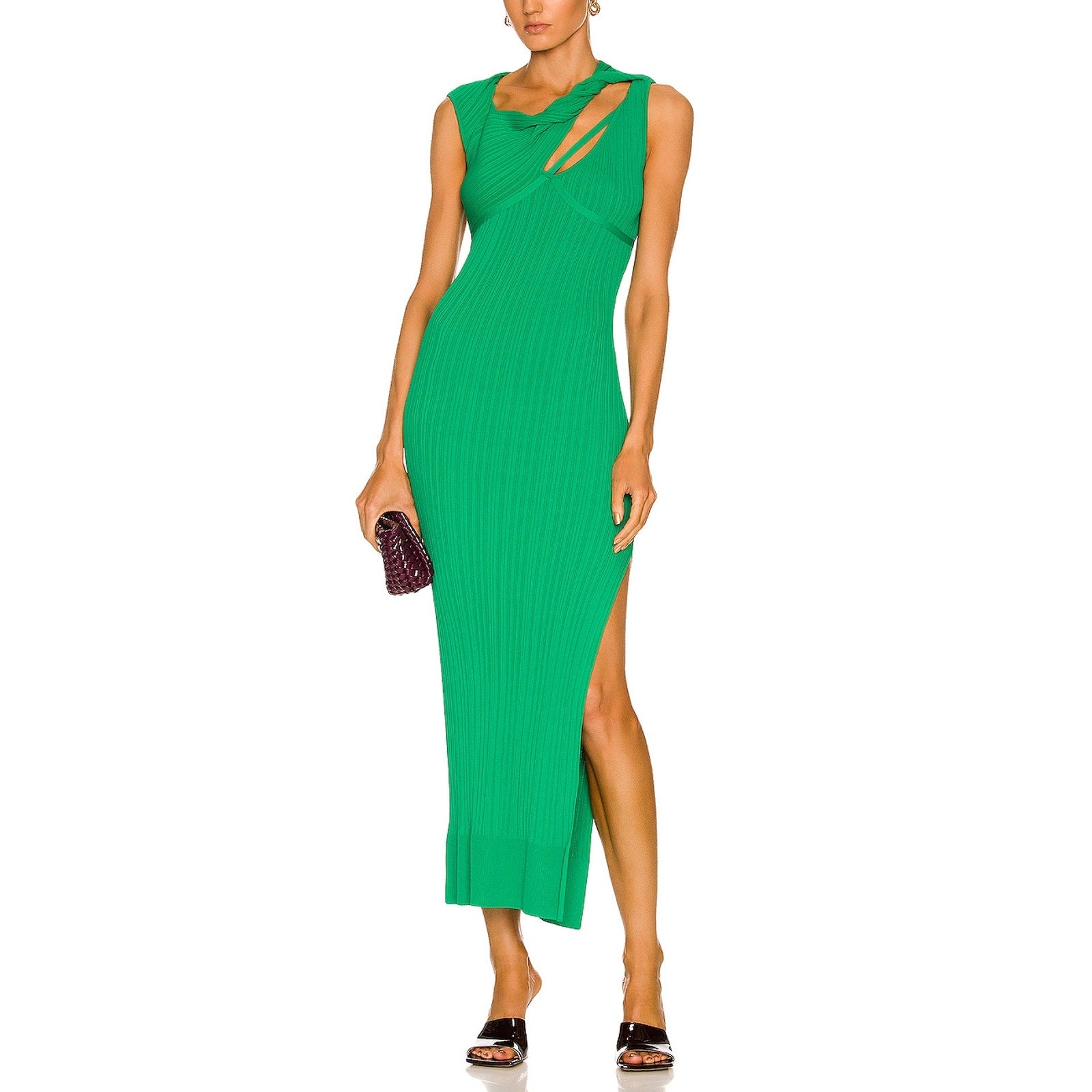 Aknvas 'Sevrine' Green Cut Out Dress Size S