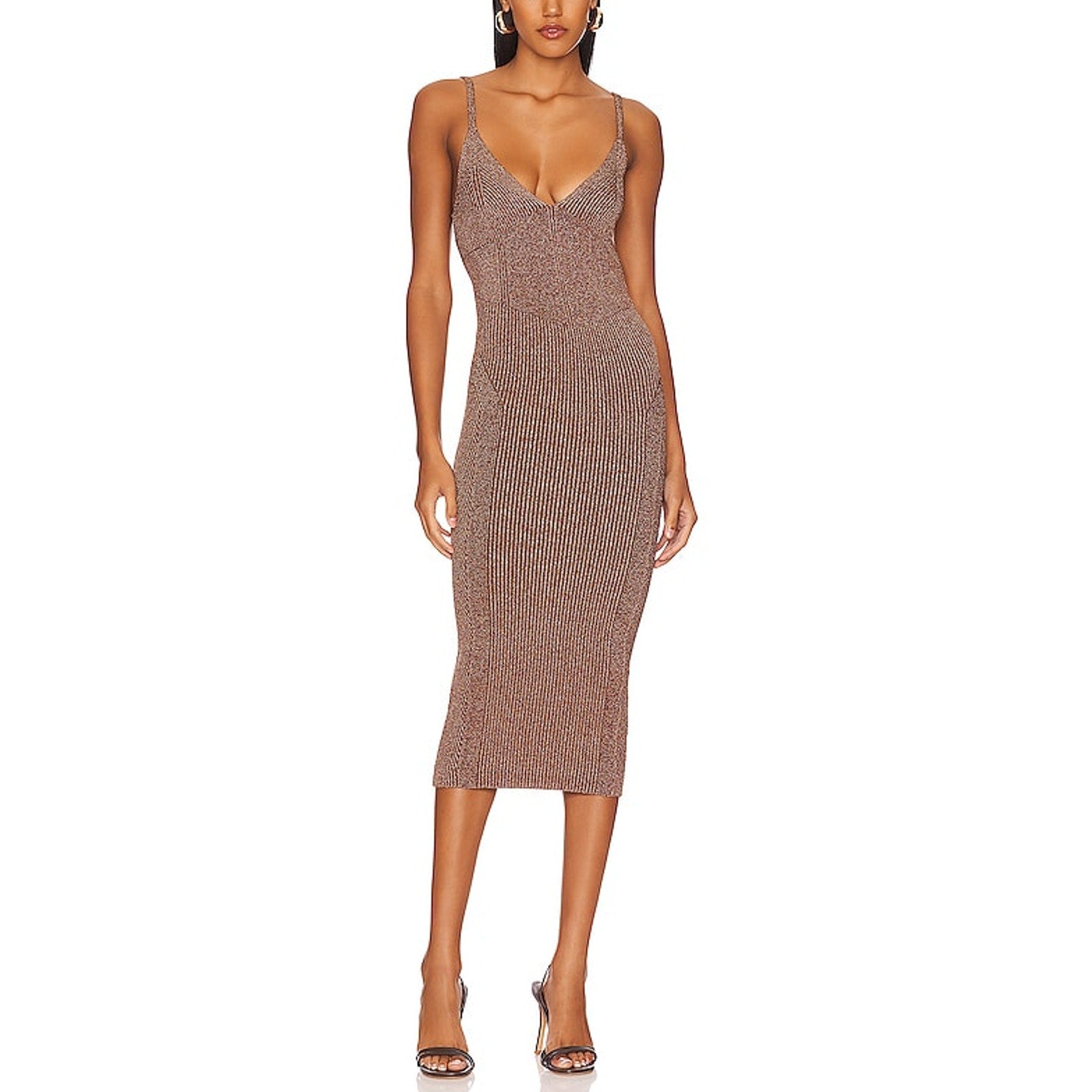 Retrofete 'Amster' Brown Cut Out Dress Size XL