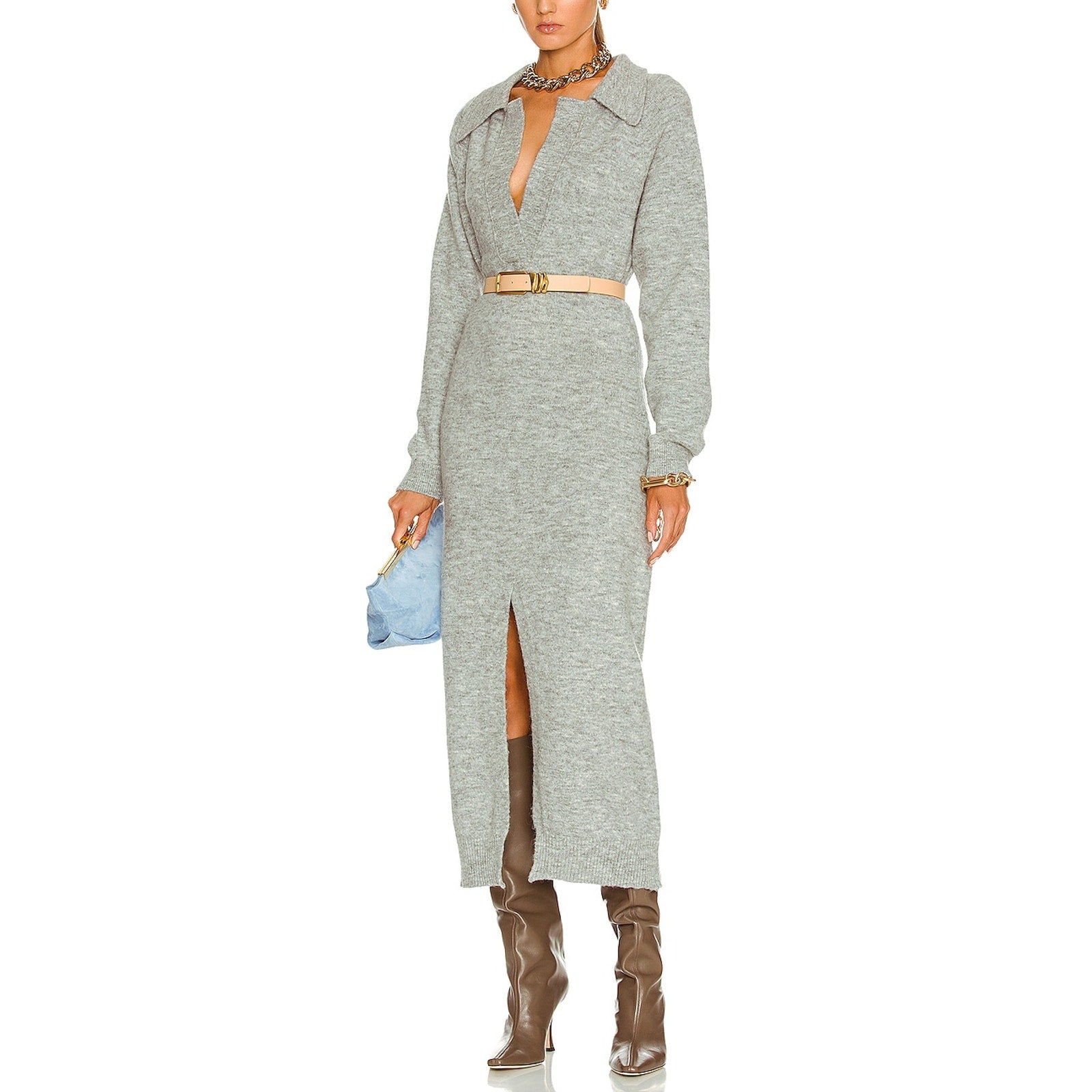 Nanushka 'Flora' Grey Dress Size L