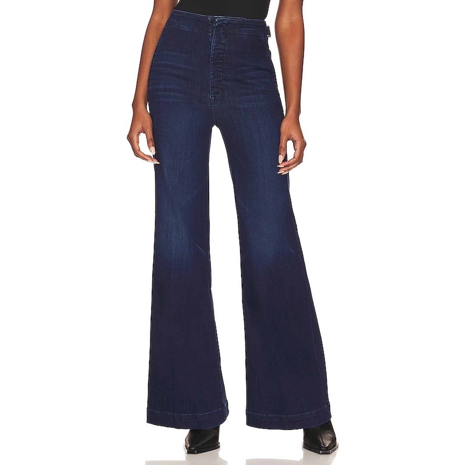 Mother 'Cinch' Black Viscose Roller Sneak Size 33