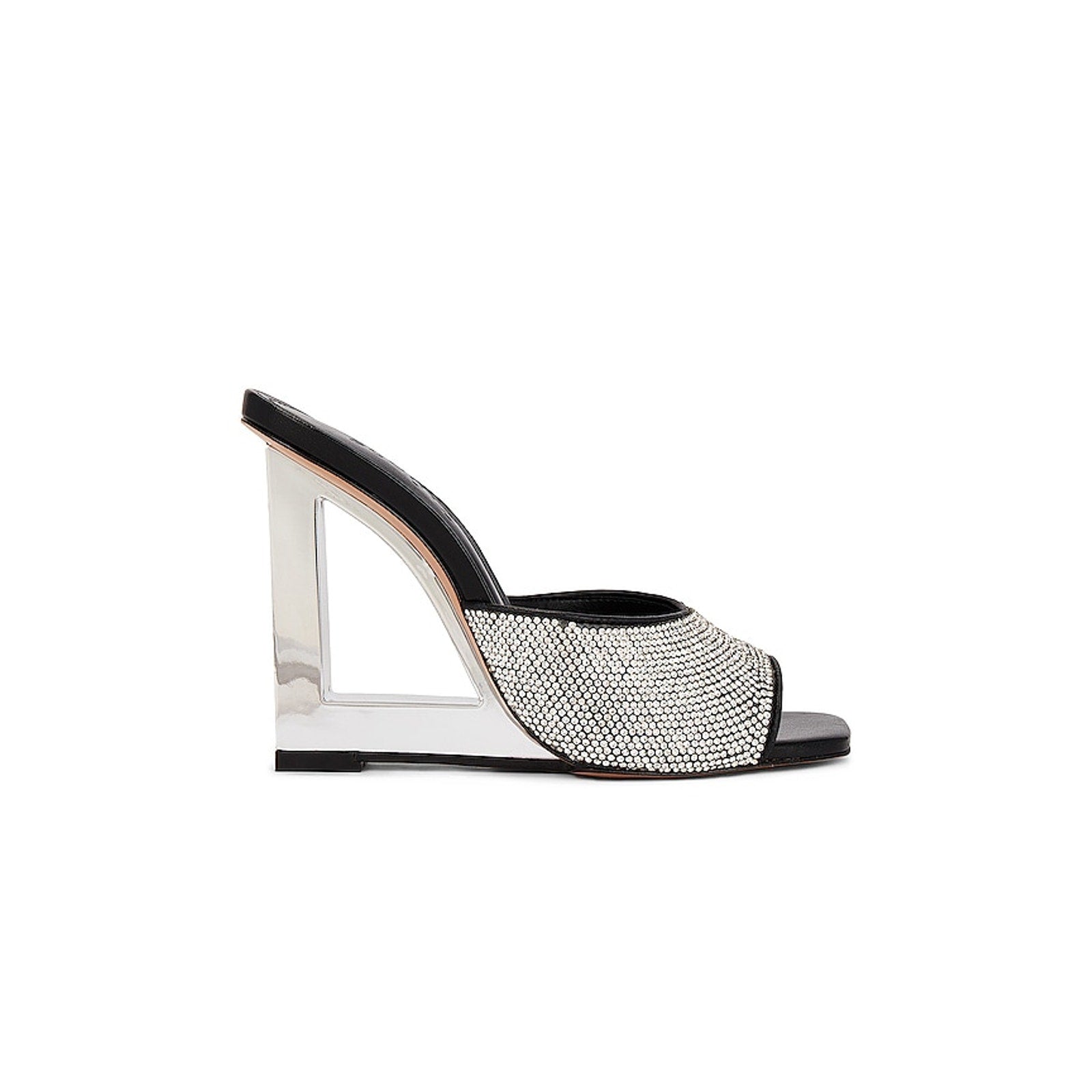 Schutz 'Boris' White Crystal Embellished Sandal Size 8