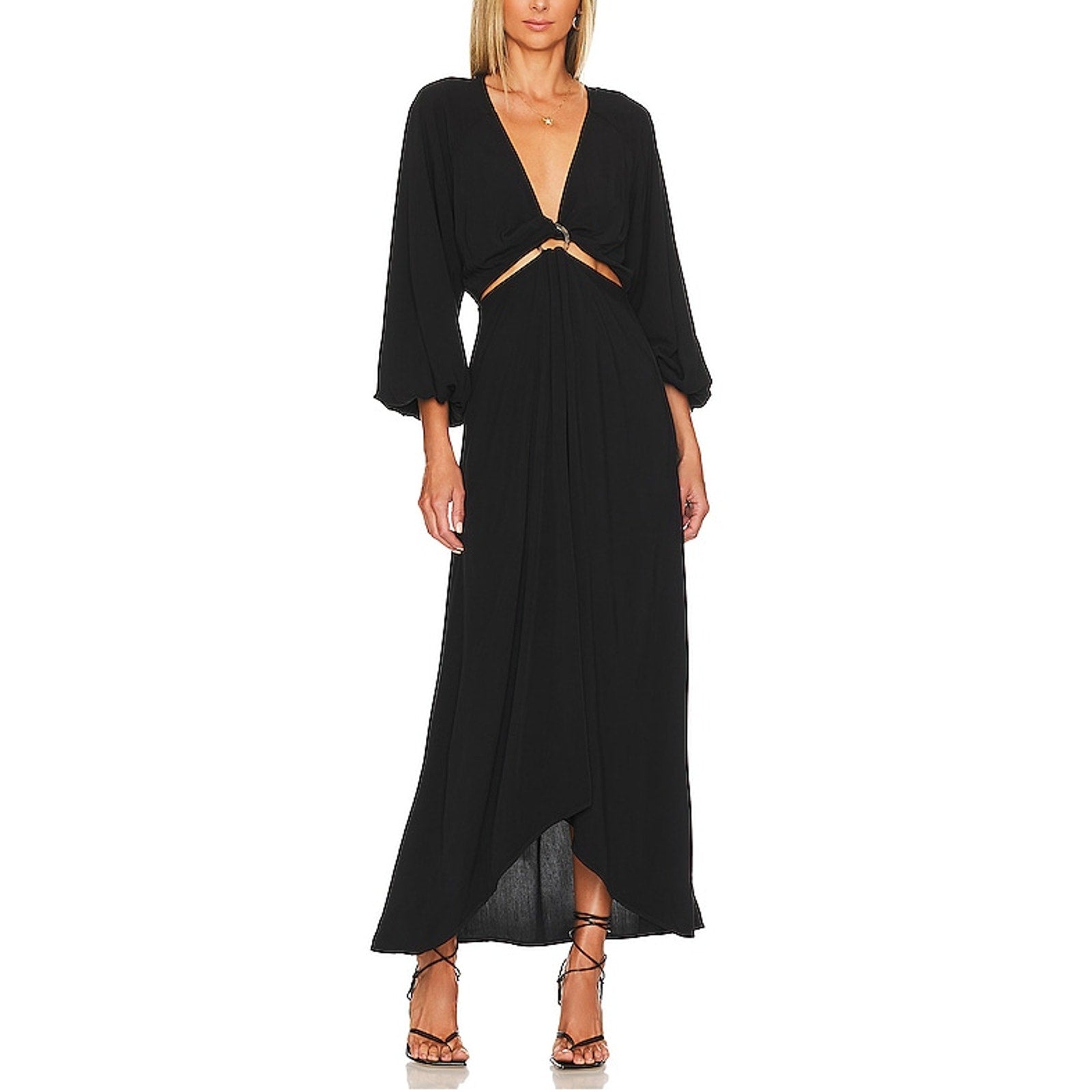 Lspace 'Colette' Black Waist Cut Out Dress Size S