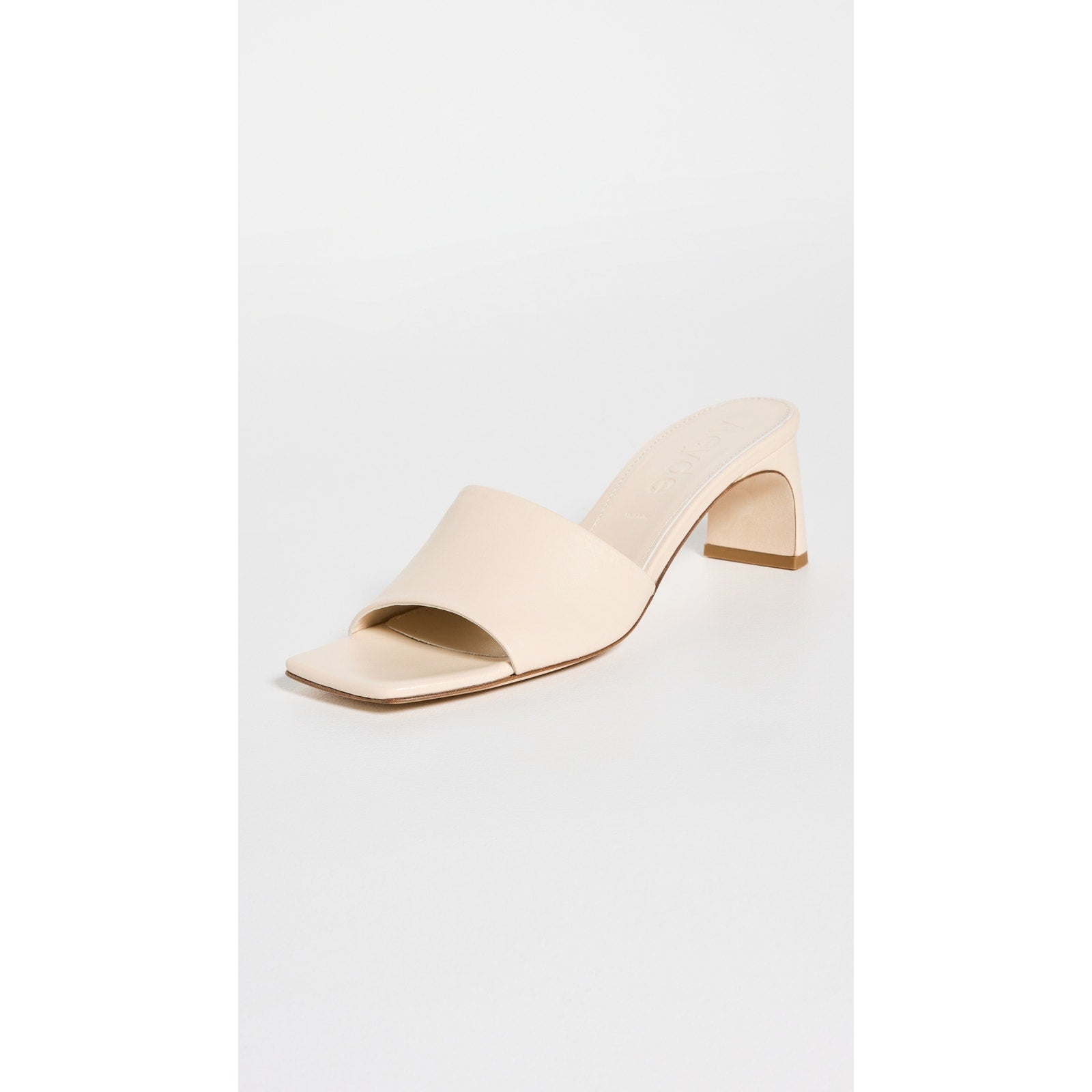 Aeyde 'Jeanie' Tan Nappa Leather Creamy Open Toe Sandals Size 7