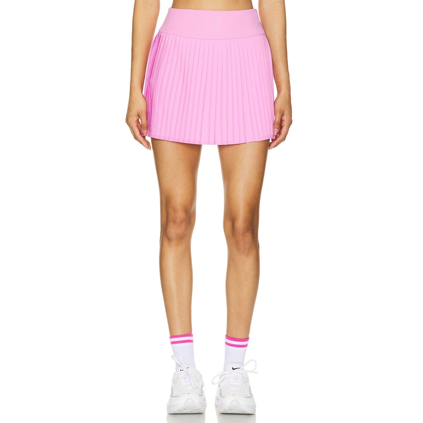 Goldbergh 'Plisse' Pink Polyester Skirt Size S