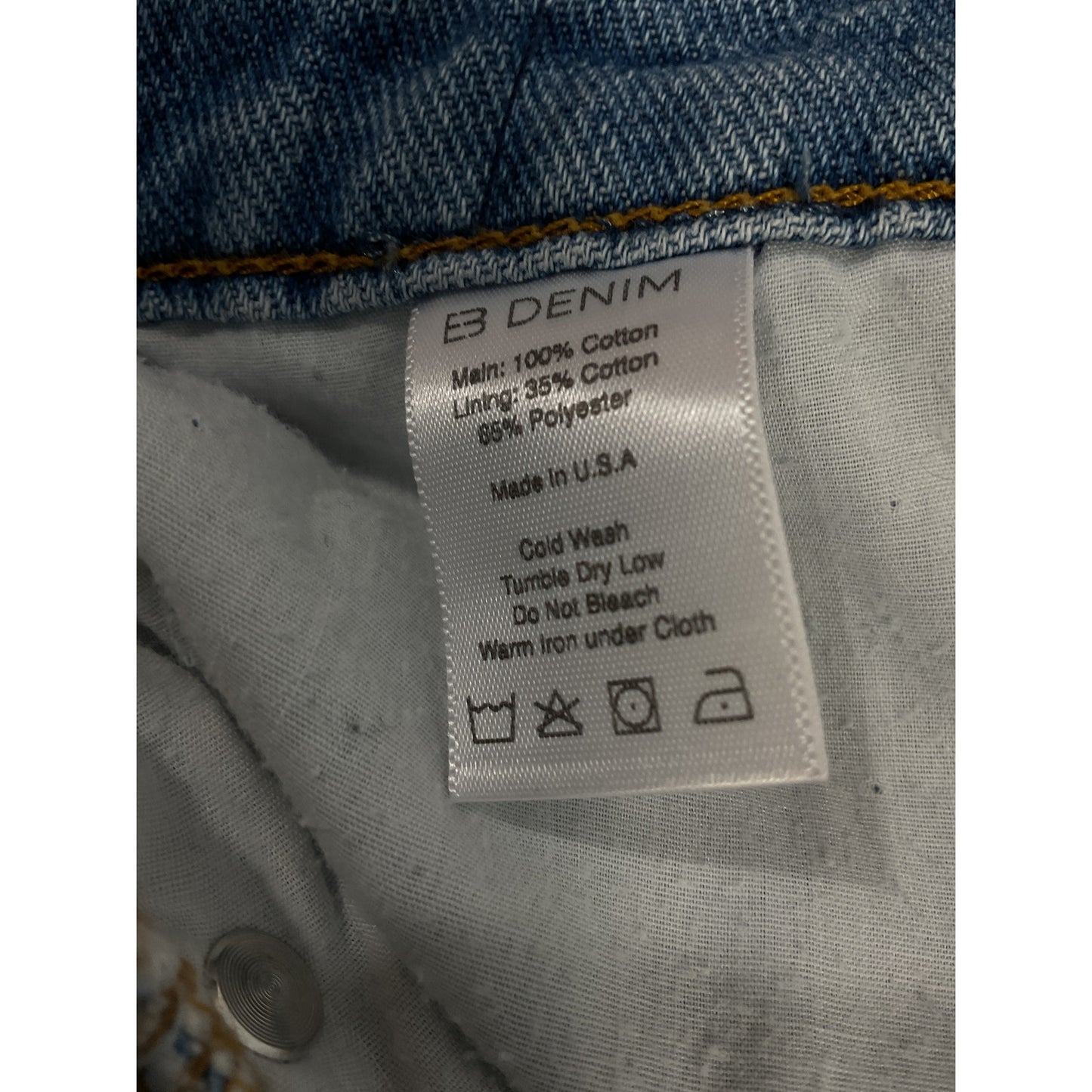 Eb Denim 'Vintage' Blue Denim Mini Skirt Size XS