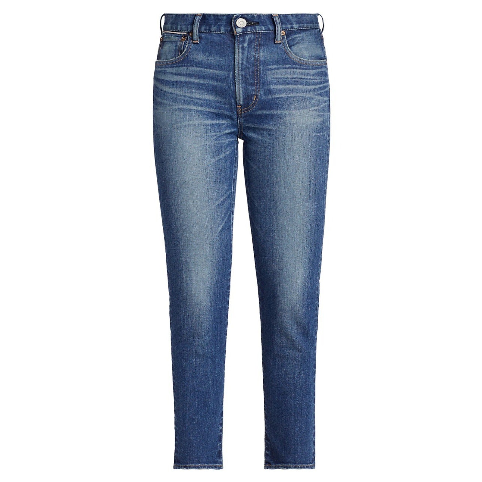 Moussy 'Ballena' Blue Mid-Rise Cropped Skinny Jeans Size 26