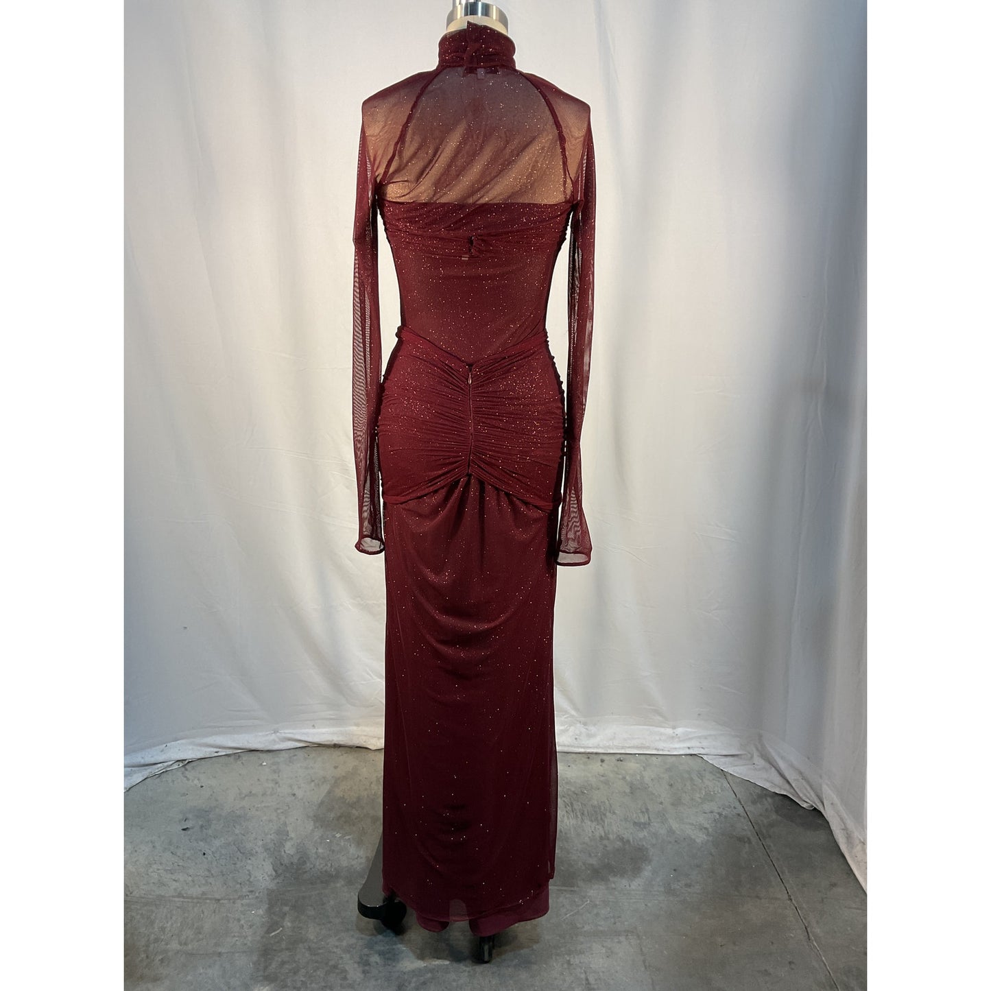 Mirror Palais 'The Starlite' Red Polyester Dress Size S
