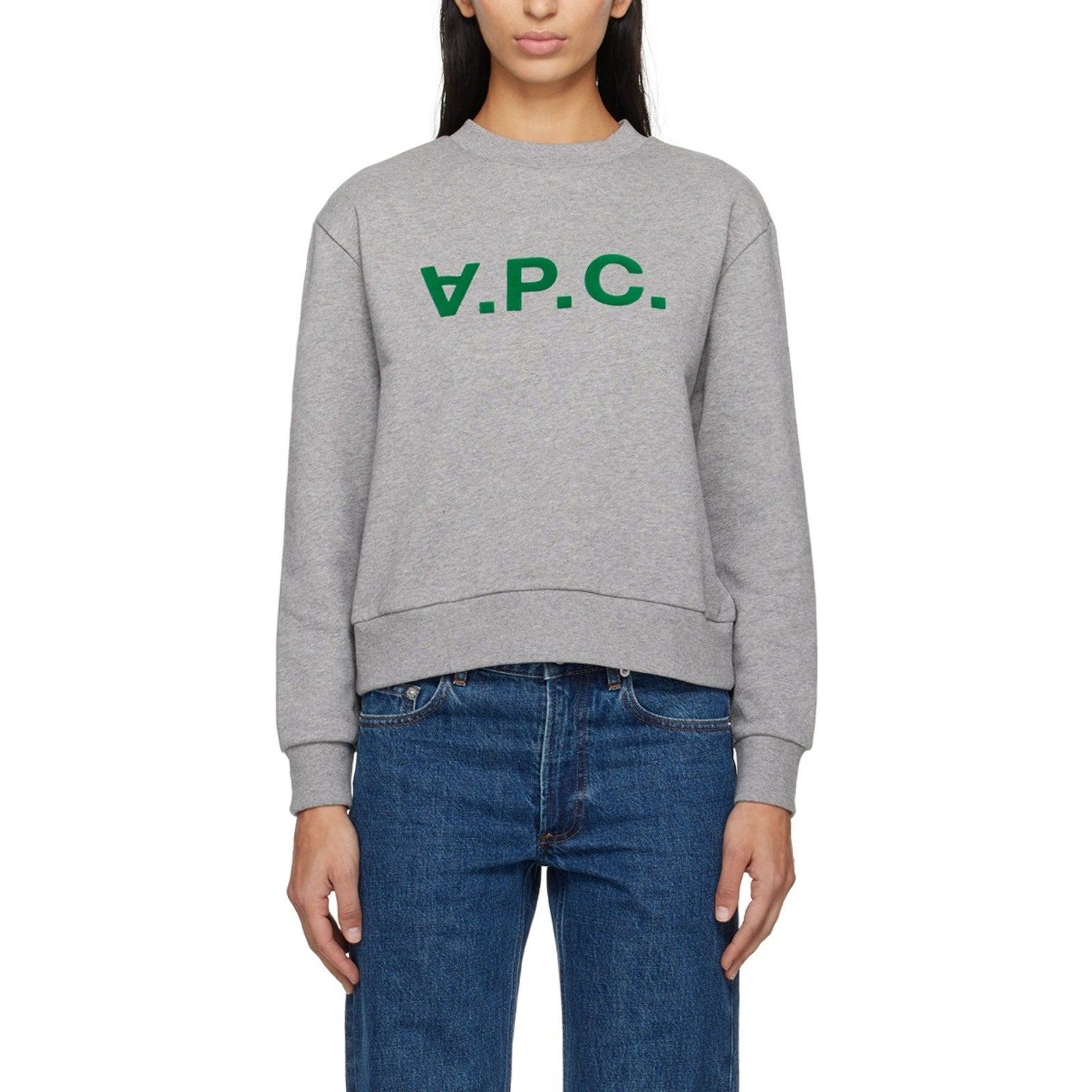 A.P.C. 'Gray' Grey Cotton Elisa Sweatshirt Size XS