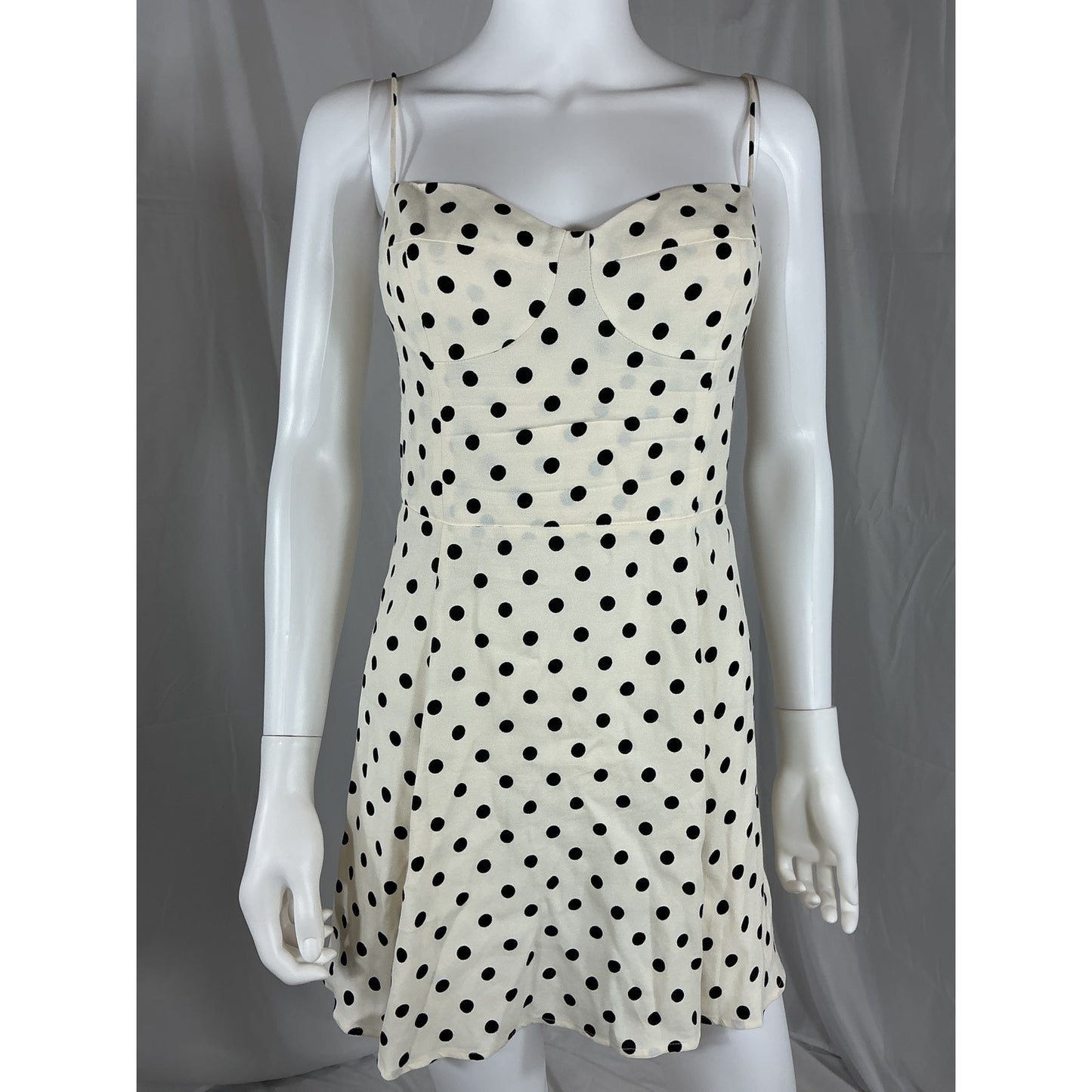 Reformation 'Saskia' White Crepe Dress Size 8