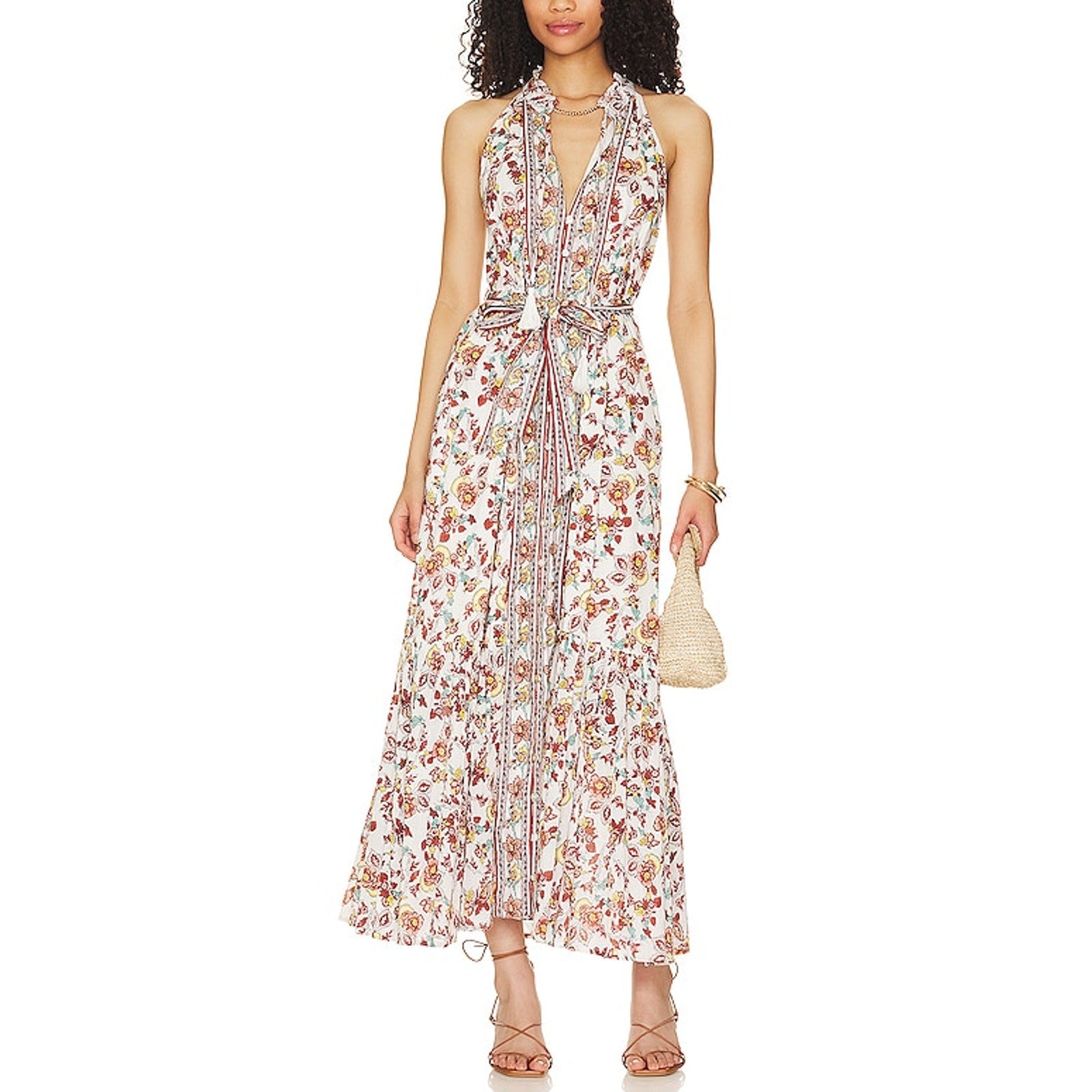 Cleobella 'Evangeline' White Cotton Ankle Dress Size S