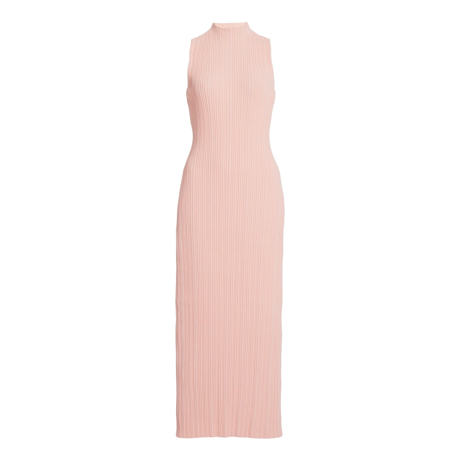 Acler 'Lunar' Pink Ribbed-Knit Maxi Tank Dress Size 2