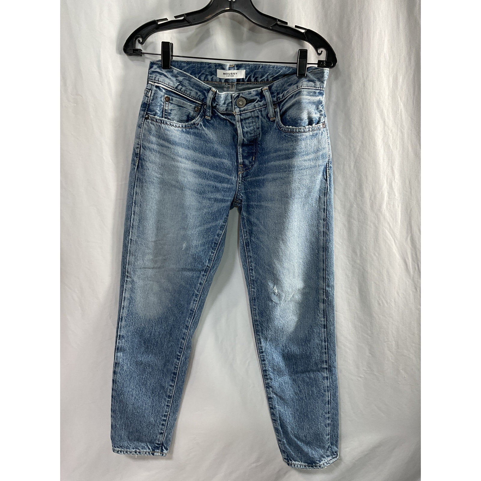 Moussy 'Arden' Blue Tapered Denim Jean Size 24