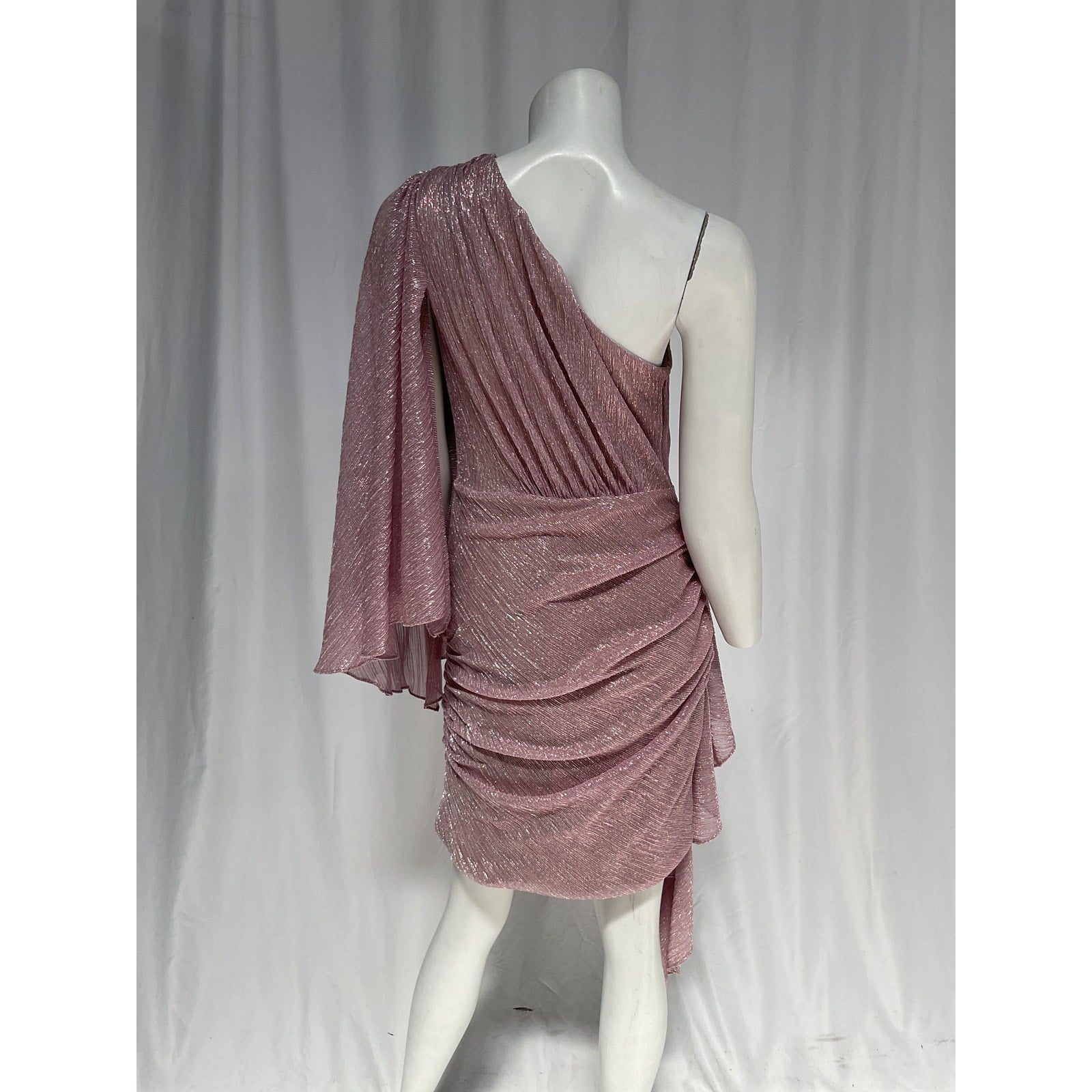 Patbo One Shoulder Pink Mini Dress Size 6