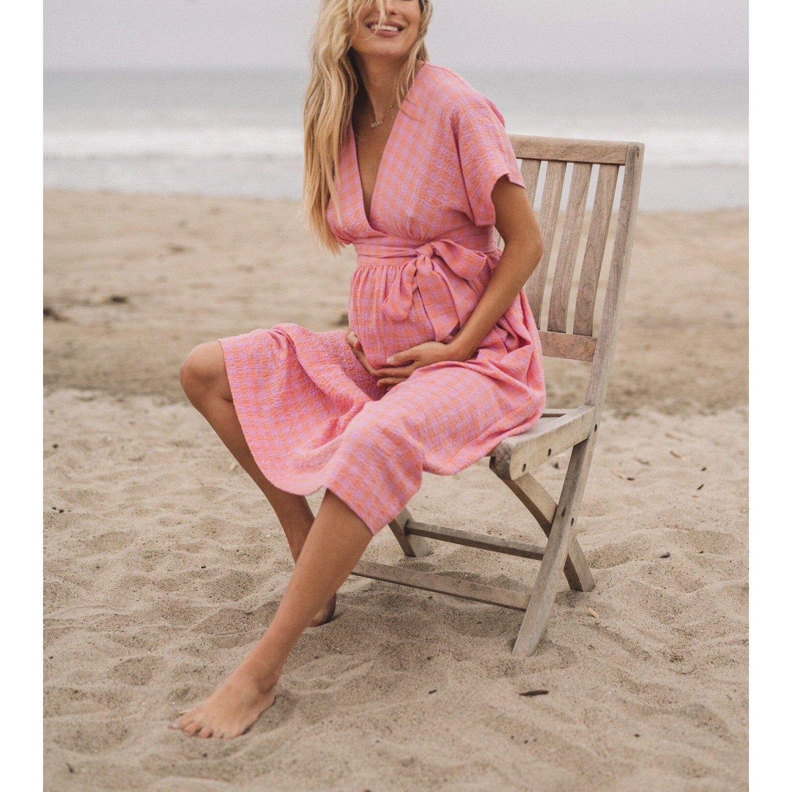 Hatch 'The Carolina' Pink Cotton Dress Size 2