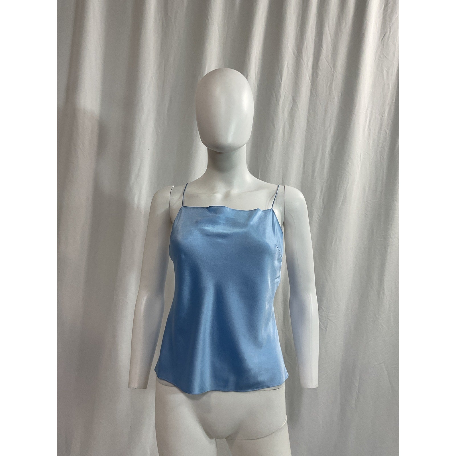 Dannijo Blue Silk Tank Top Size S