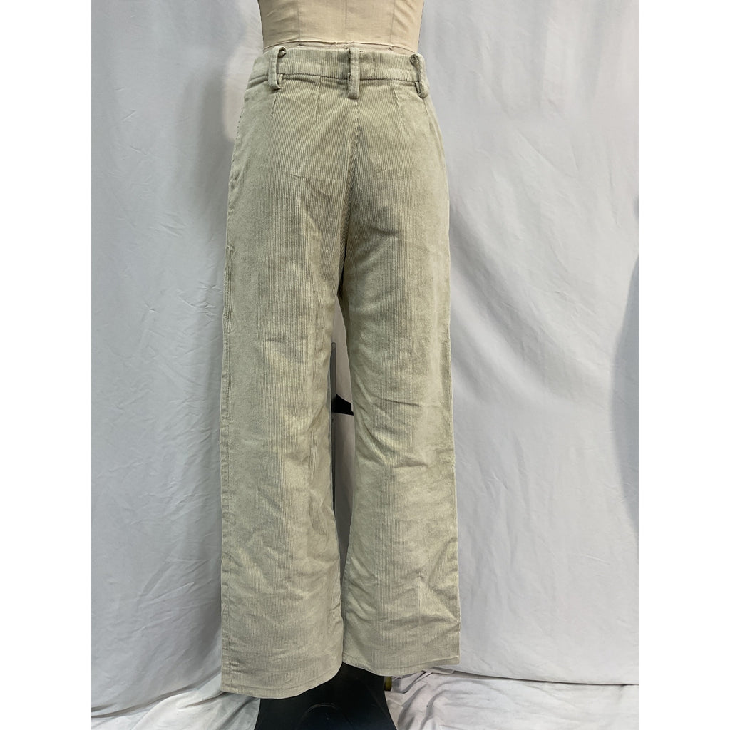Sprwmn Straight Leg White Cotton Trouser Size 29