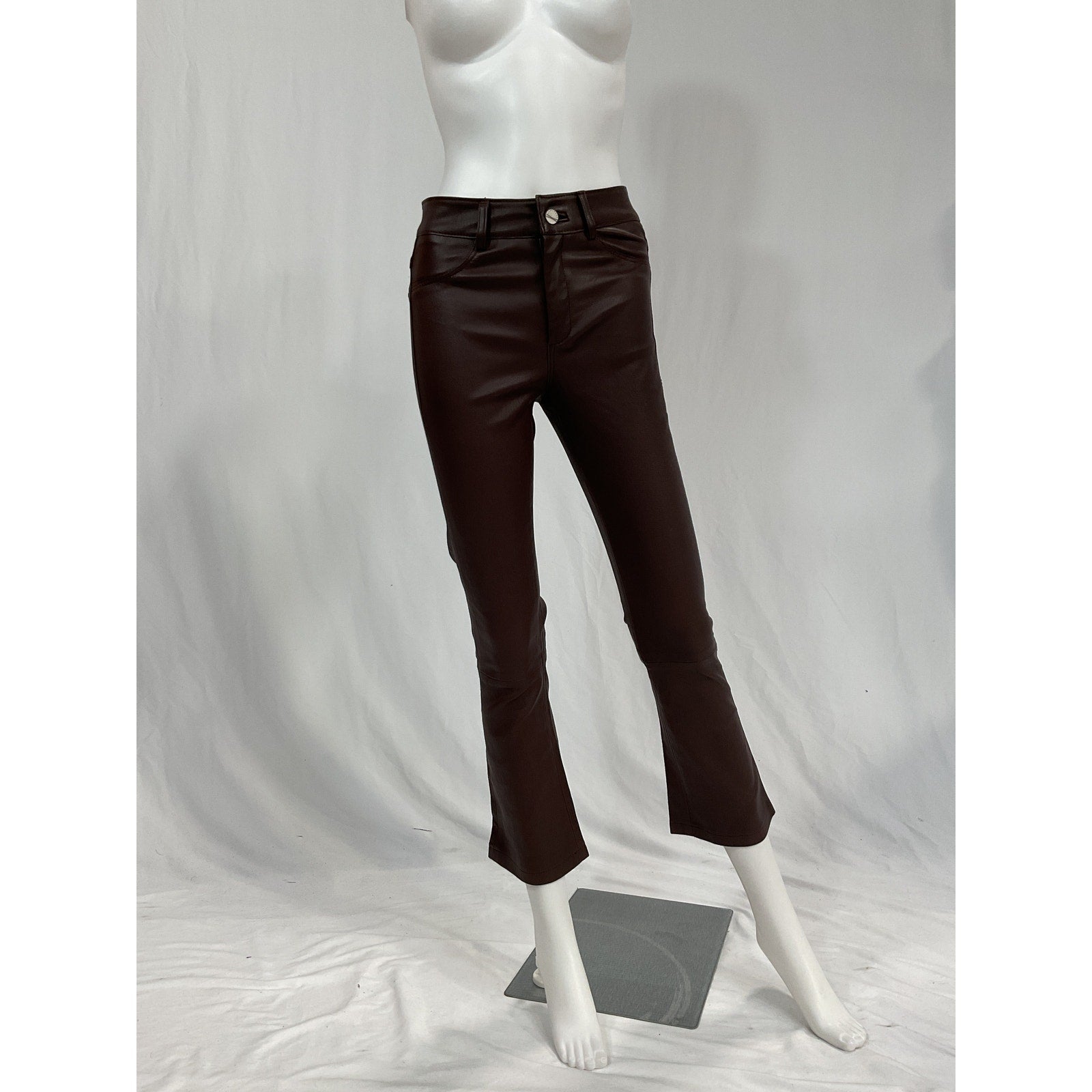 Lamarque 'Faris' Brown Leather Pants Size 0 - NWT