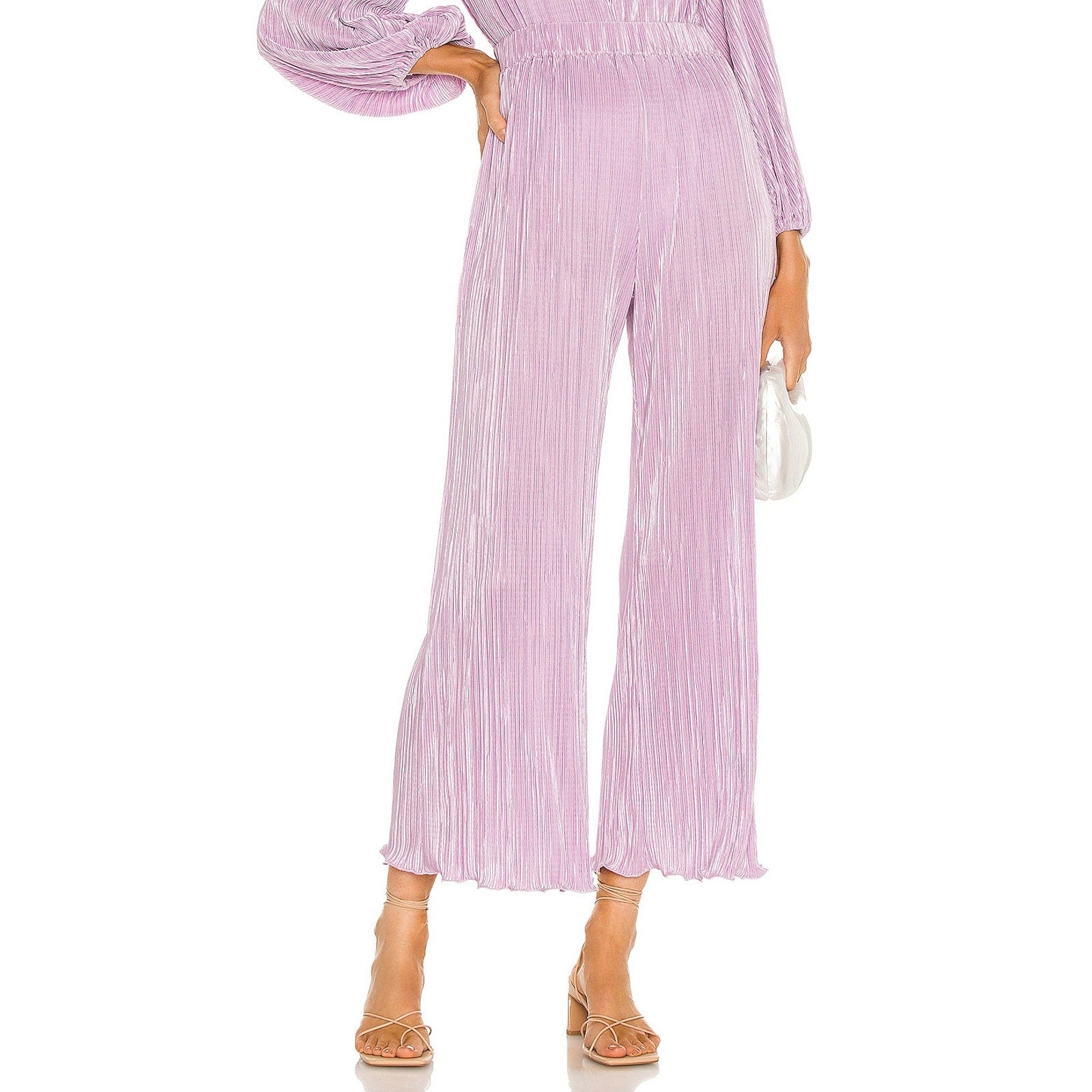 Dannijo 'Pleated' Purple Culotte Pant Size S