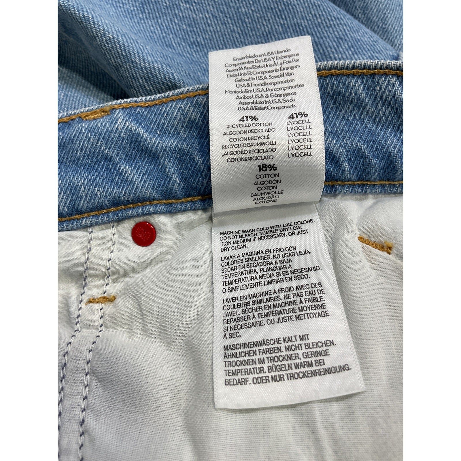 Mother 'The Down' Blue Low Sweet Tooth Skimp Denim Jeans Size 24