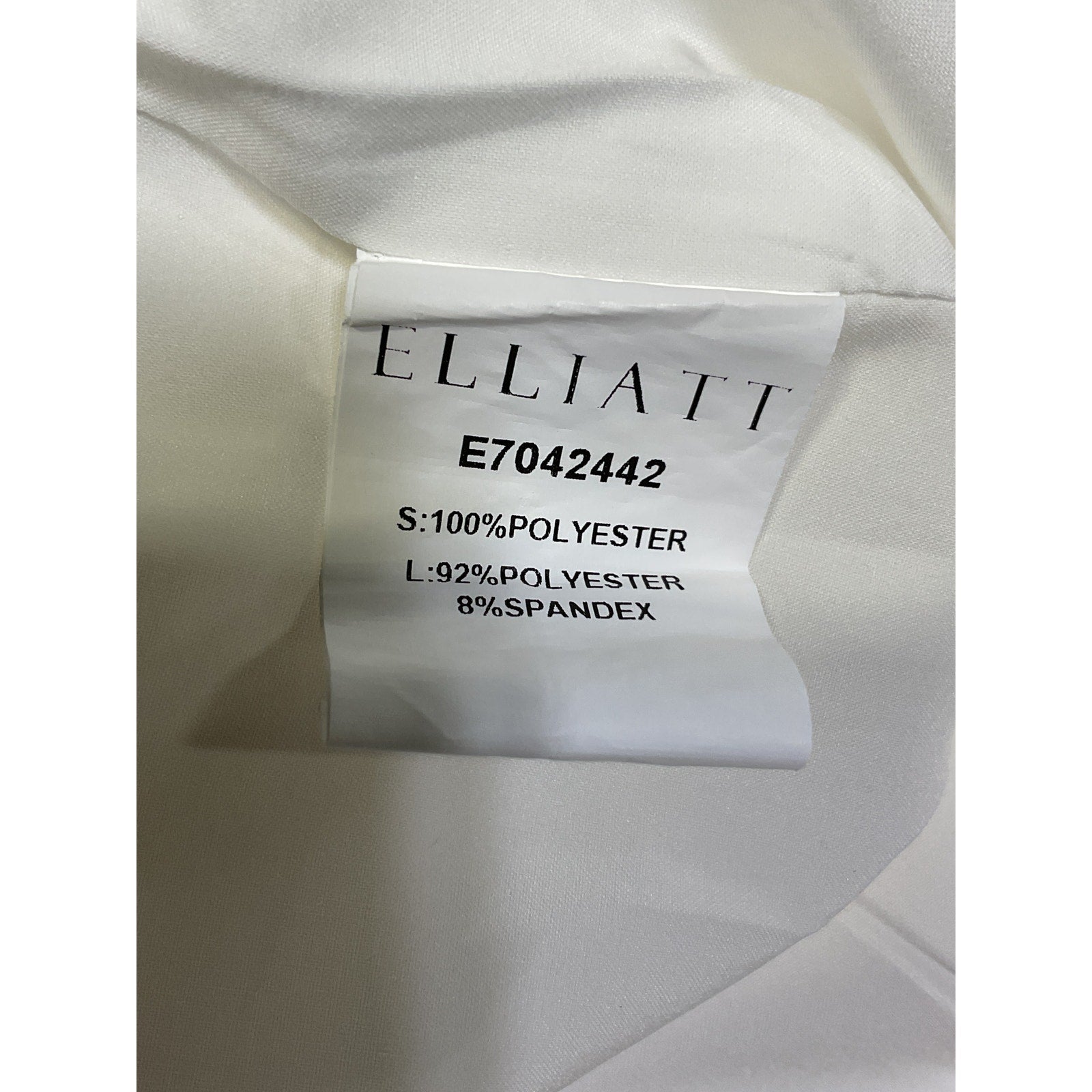 Elliatt 'Brighton' White Bow Accent Dress Size L