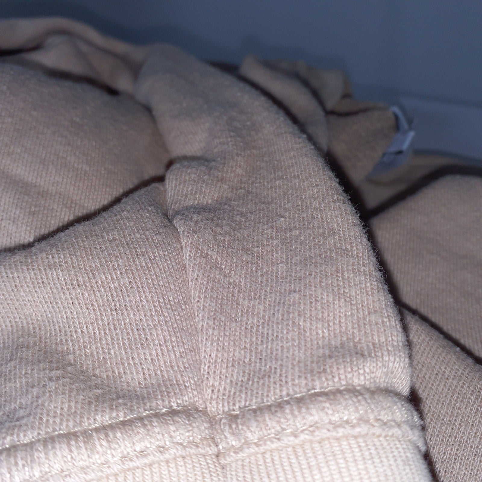 L'Academie '80S' Tan Cotton Sleeve Sweatshirt Size XS