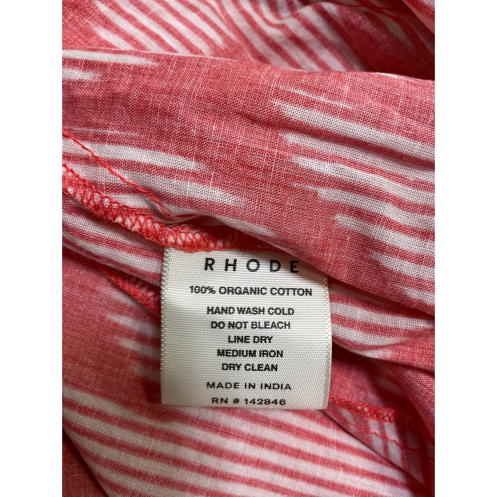 Rhode 'Ella' Red Cotton Dress Size S