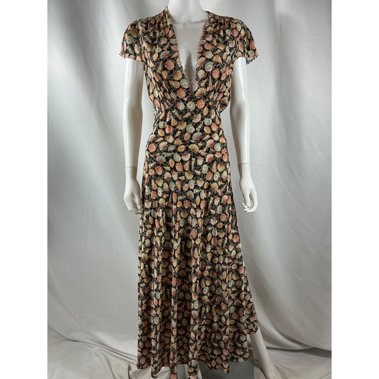 D�en 'Adra' Black Silk Dress Size M