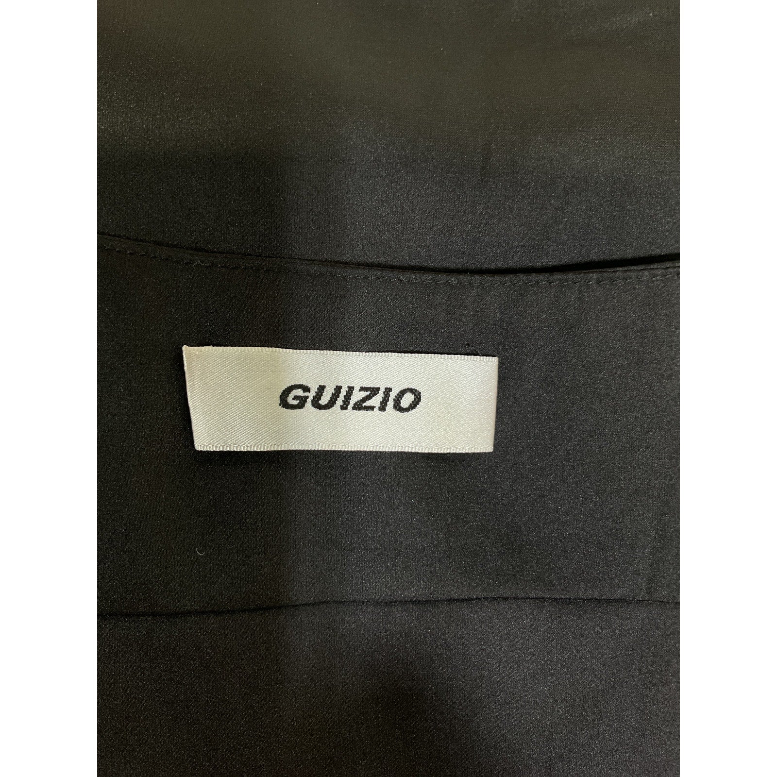 Guizio Long Sleeve Black Open Top Size M