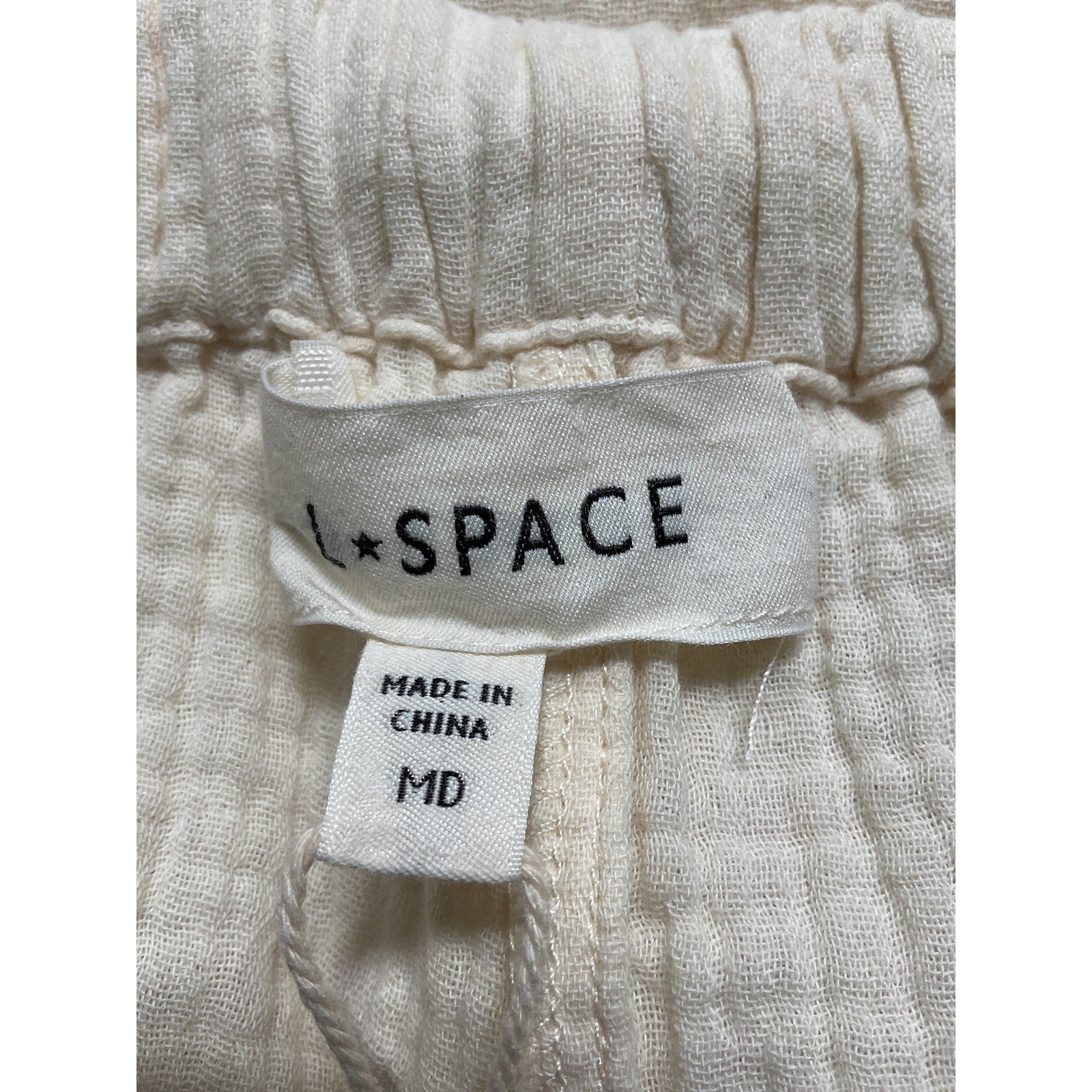 Lspace 'Santos' White Pant Size M - NWT