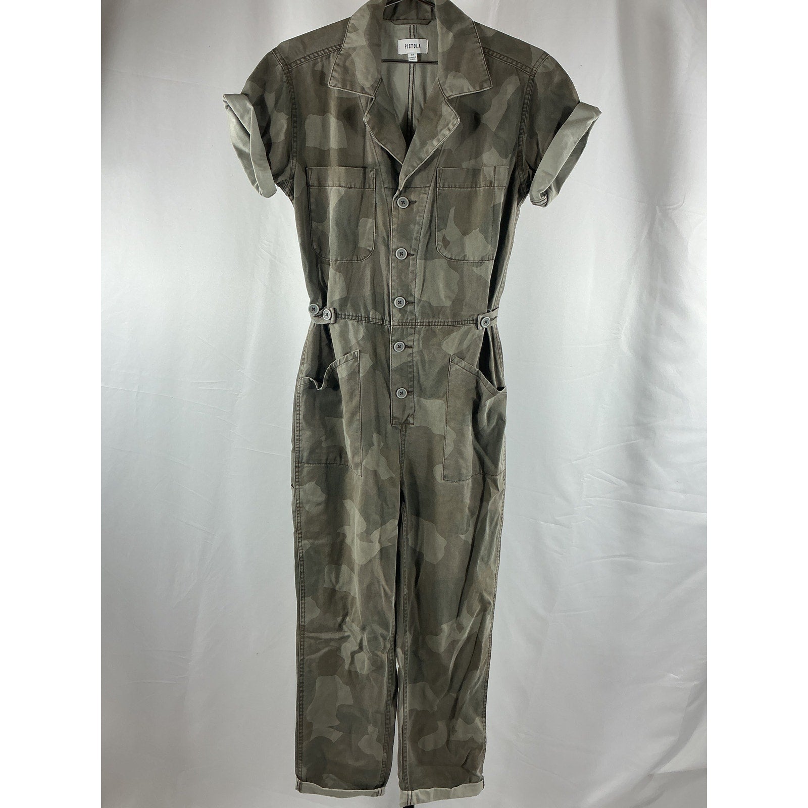 Pistola 'Grover' Green Cotton Jumpsuit Size XS