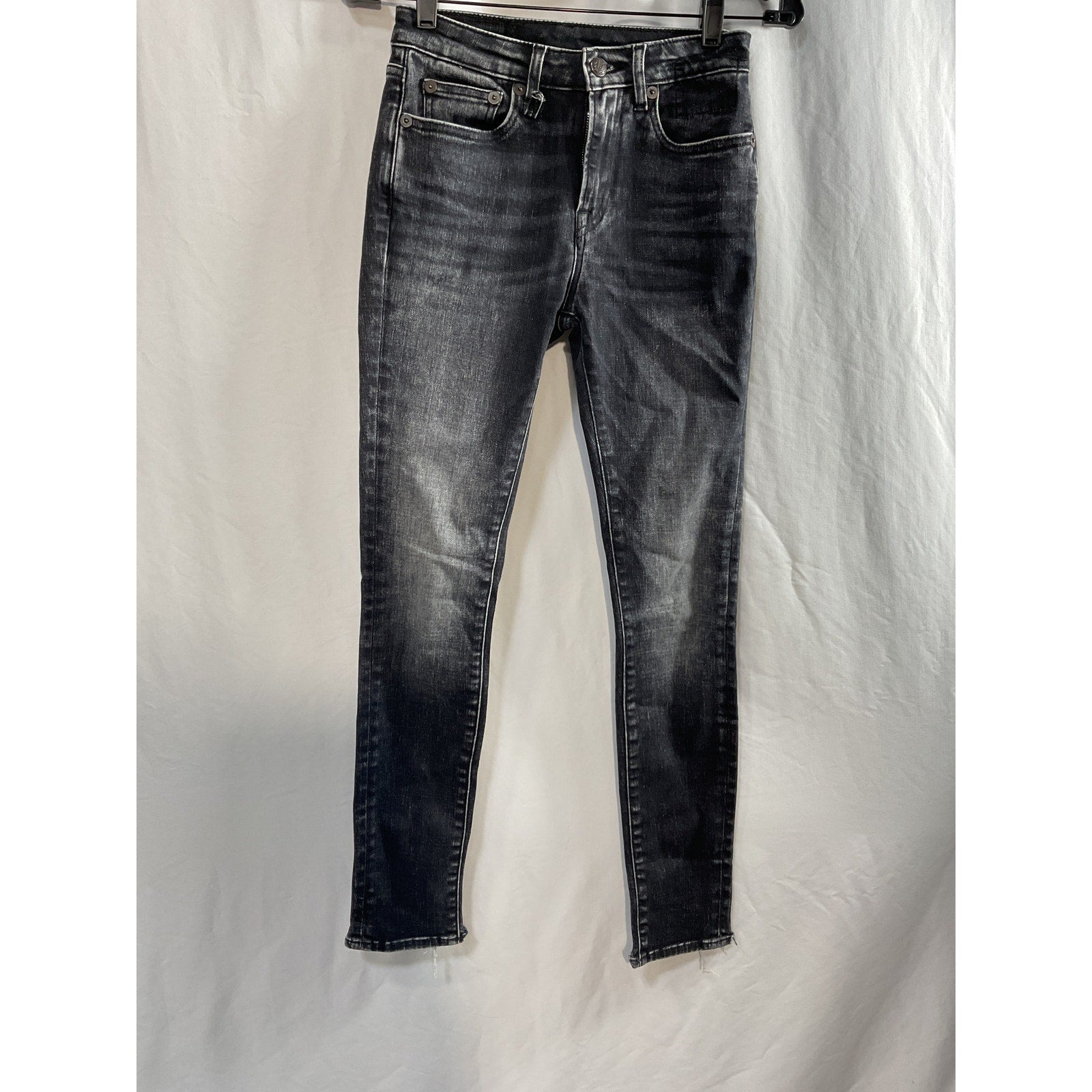 R13 'Alison' Skinny Black Cotton Denim Jean Size 25