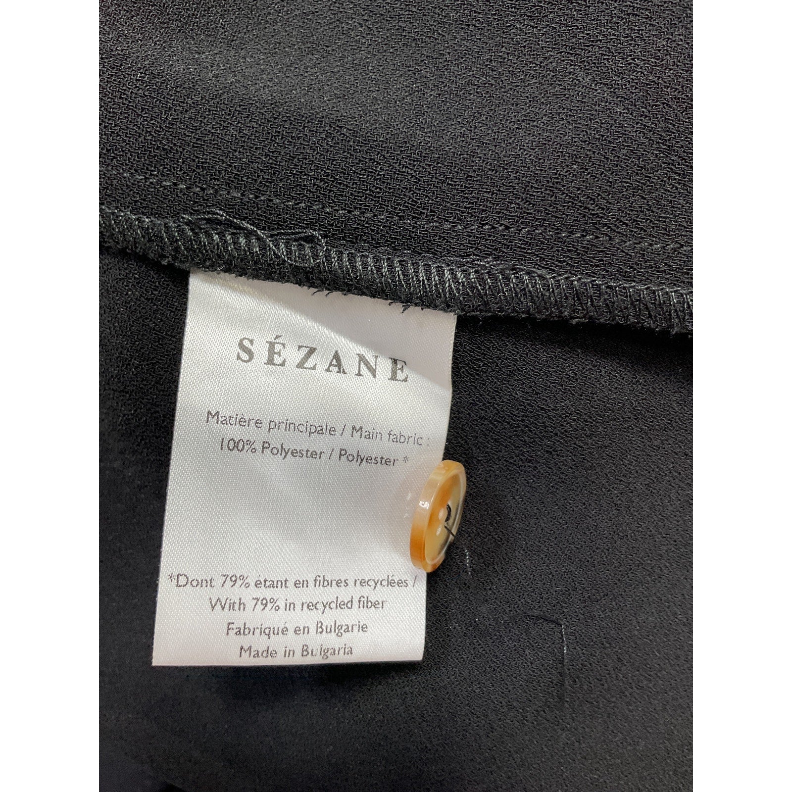 Sézane 'Jeannette' Black Polyester Dress Size 34