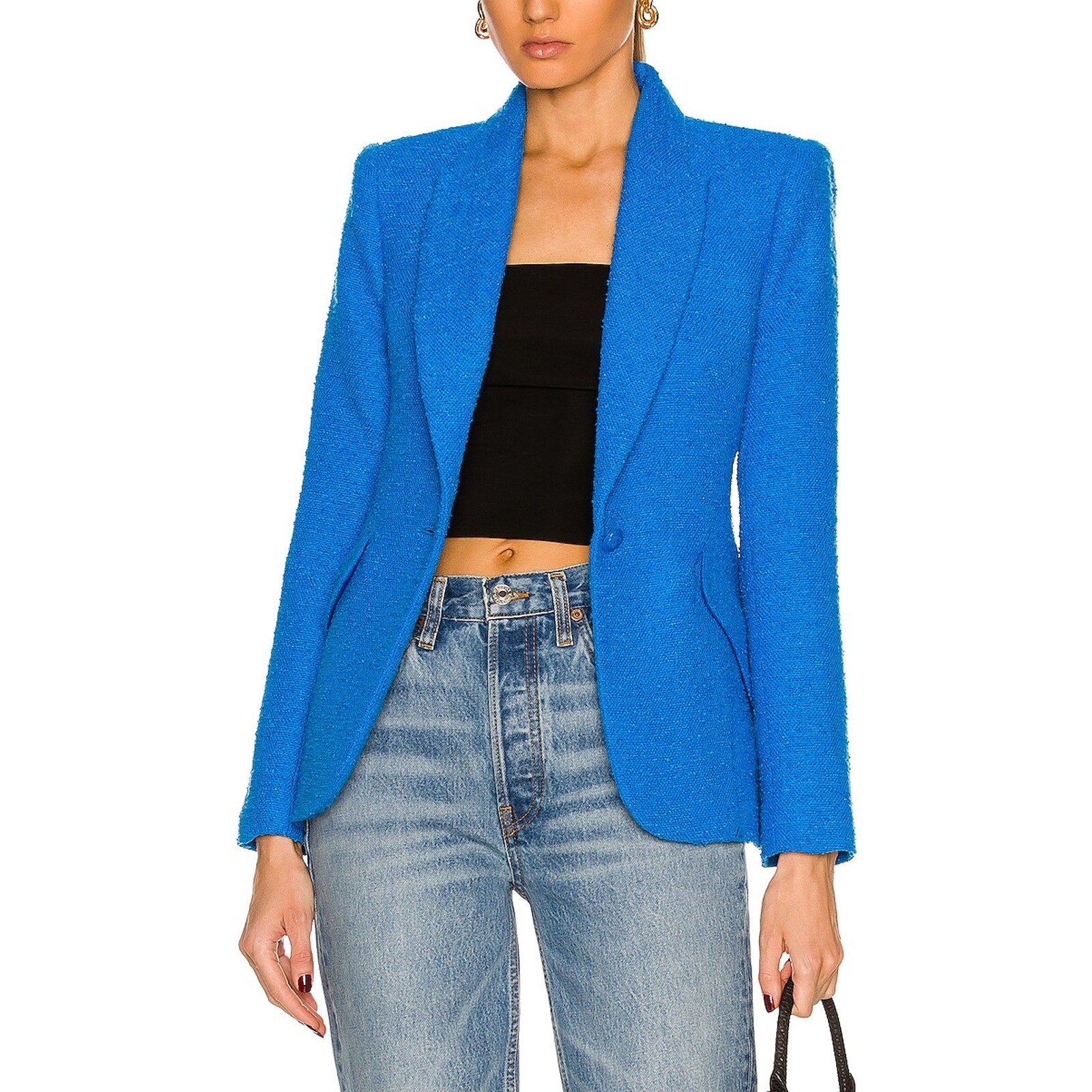 L'Agence 'Chamberlain' Blue Blazer Size 4