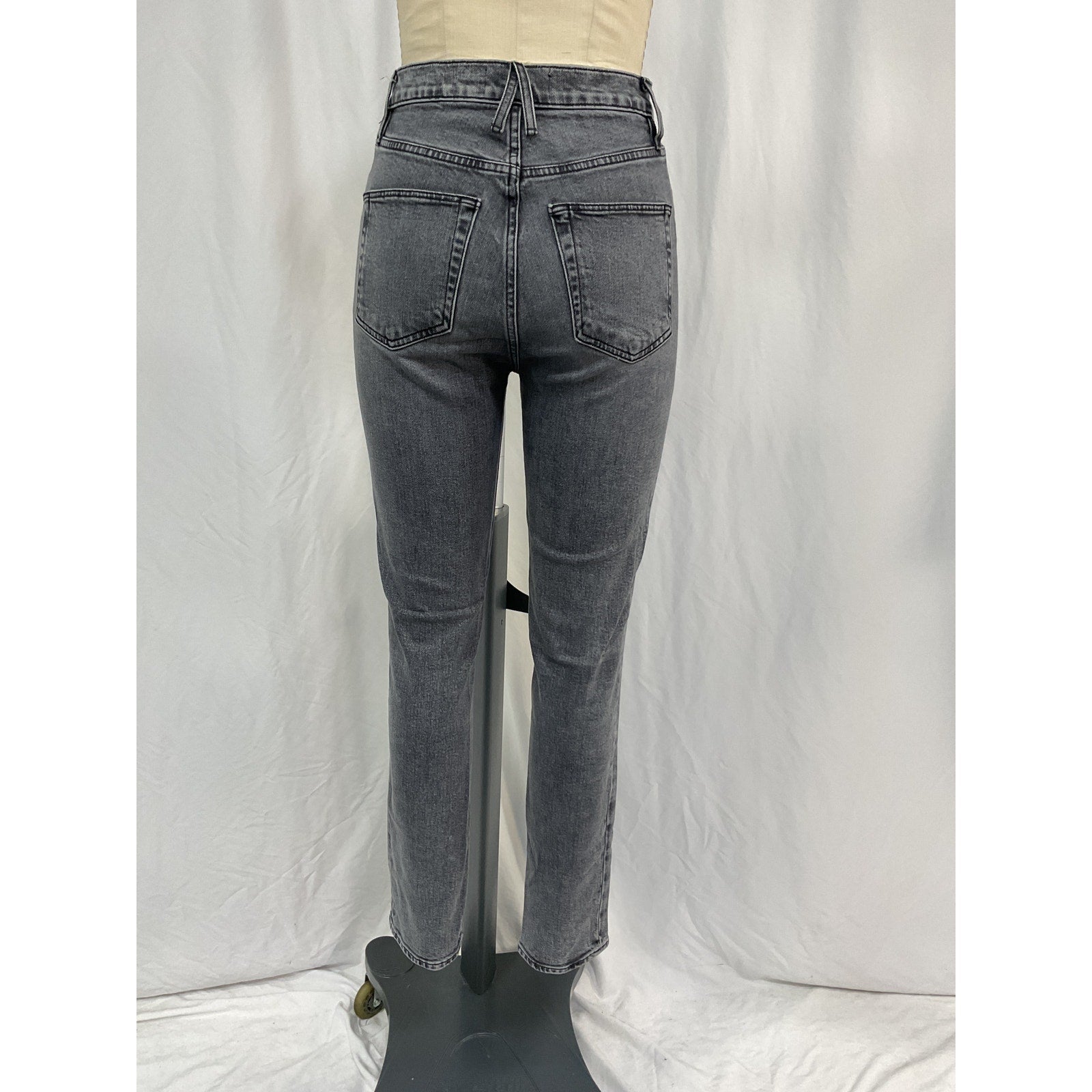 Slvrlake 'Beatnik' Black Cotton High Rise Slim Jean Size 26