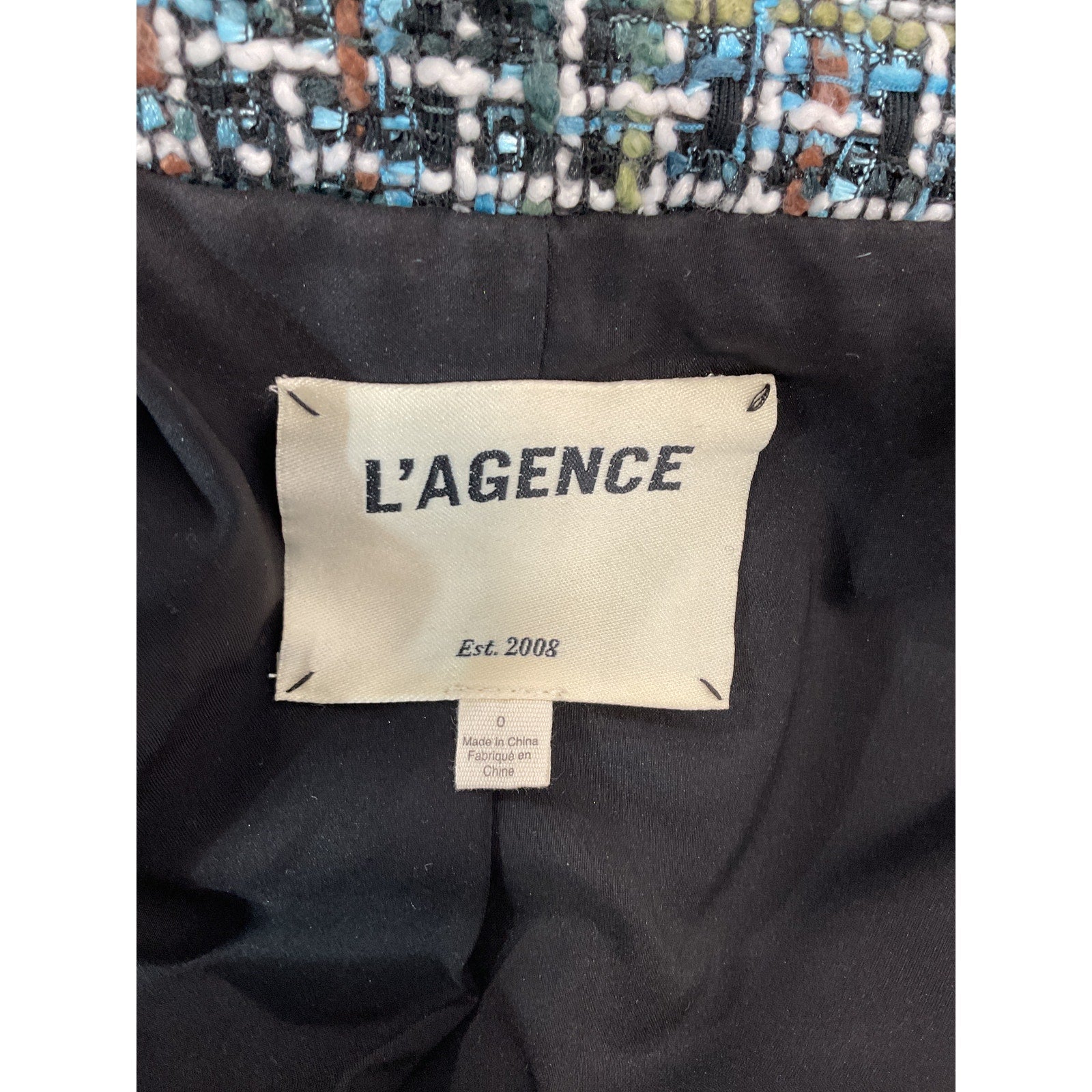L'Agence 'Brooke' Black Blazer Size 0
