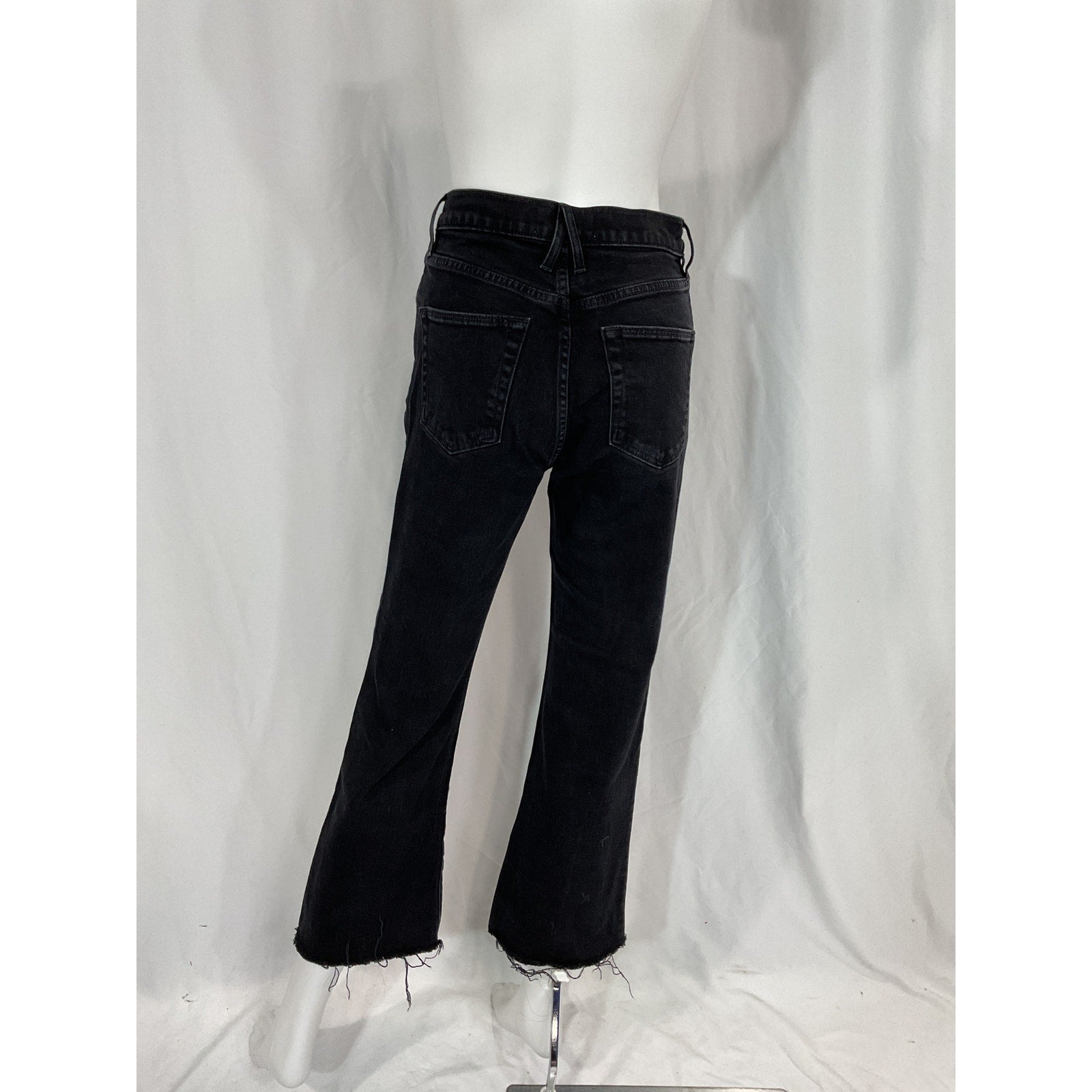 Slvrlake 'Frankie' Black High-Rise Kick-Flare Denim Jeans Size 26